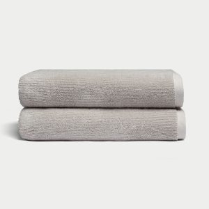 Ribbed Terry Bath Towels