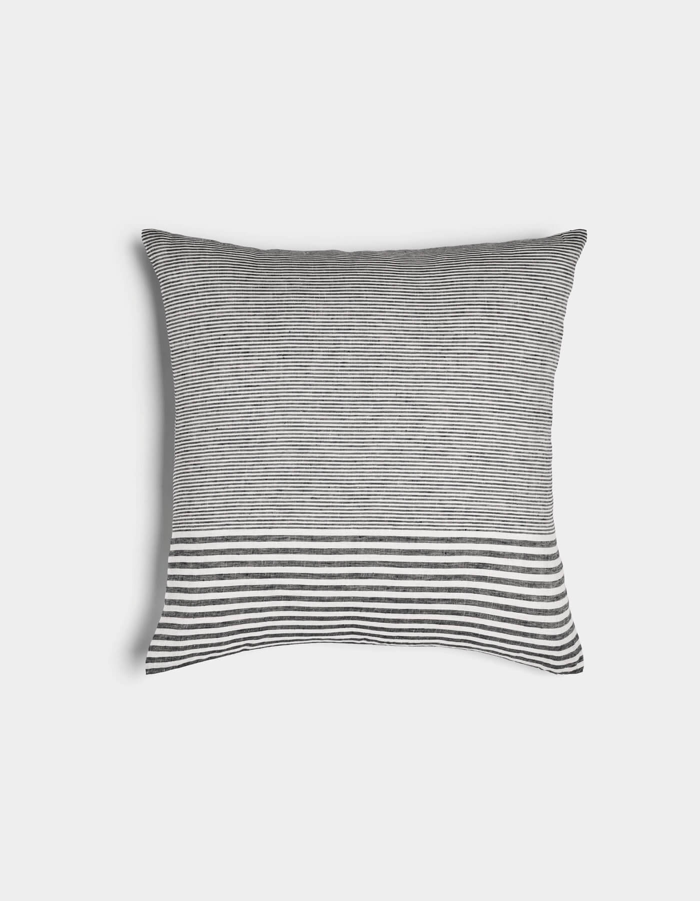 Striped Linen Throw Pillow - Image 94
