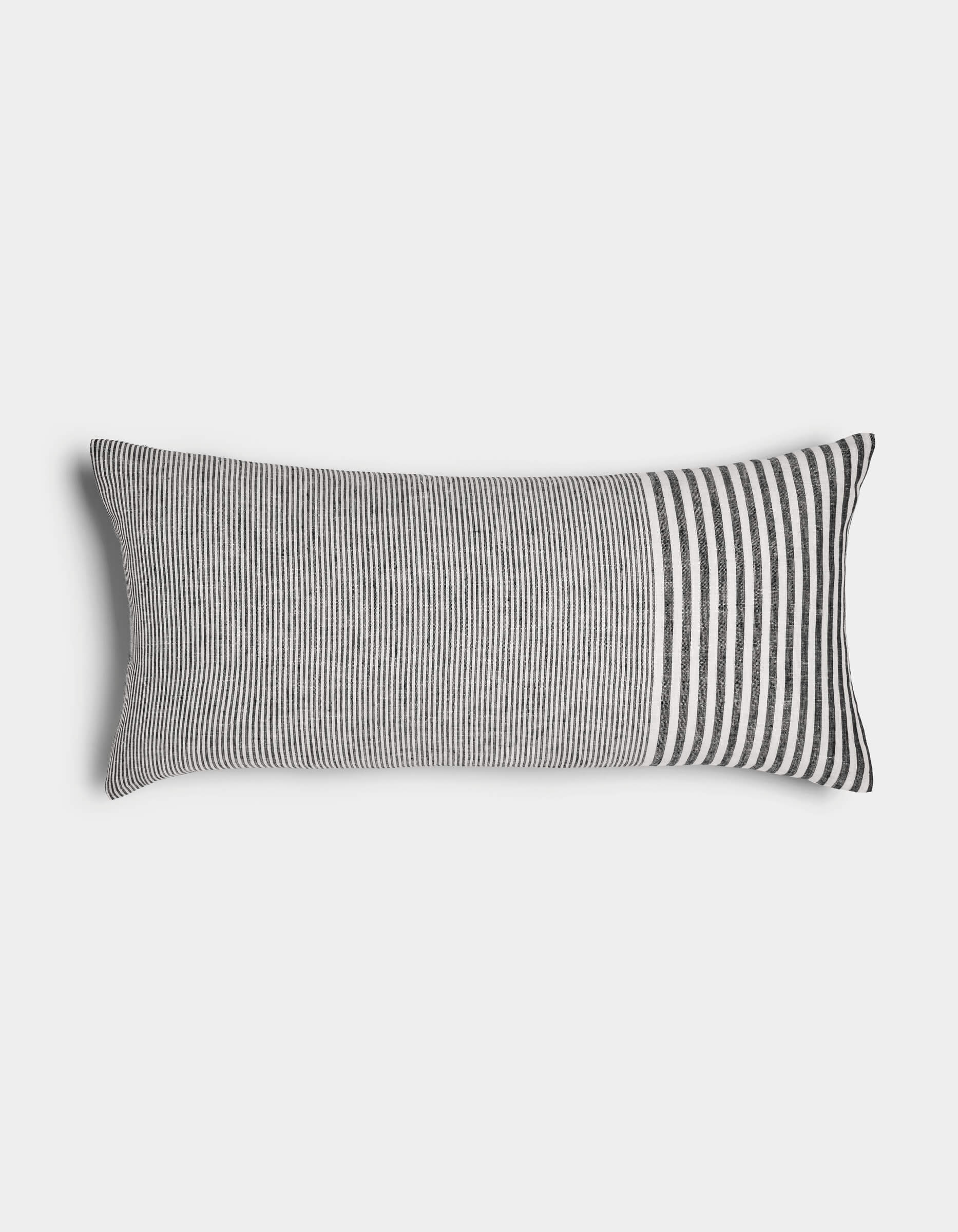 Striped Linen Throw Pillow - Image 98