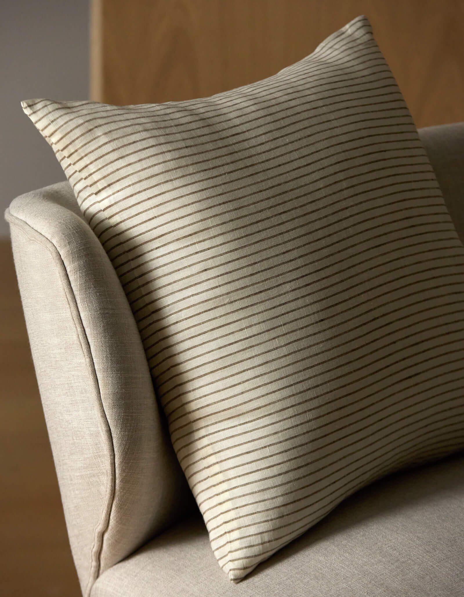 Striped Linen Throw Pillow - Image 75