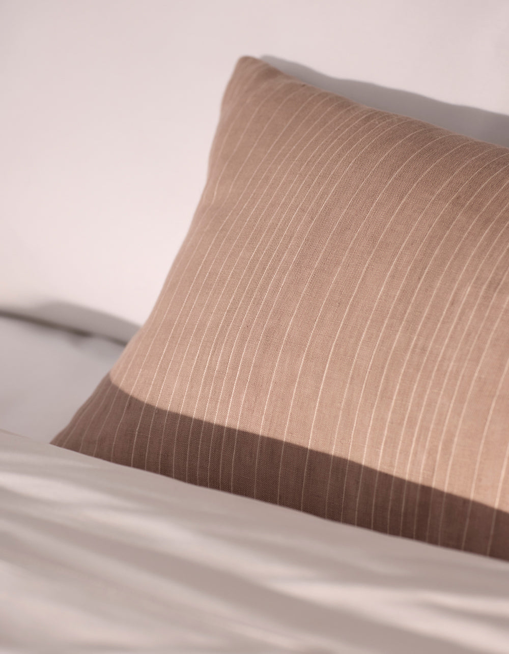Striped Linen Throw Pillow - Image 36