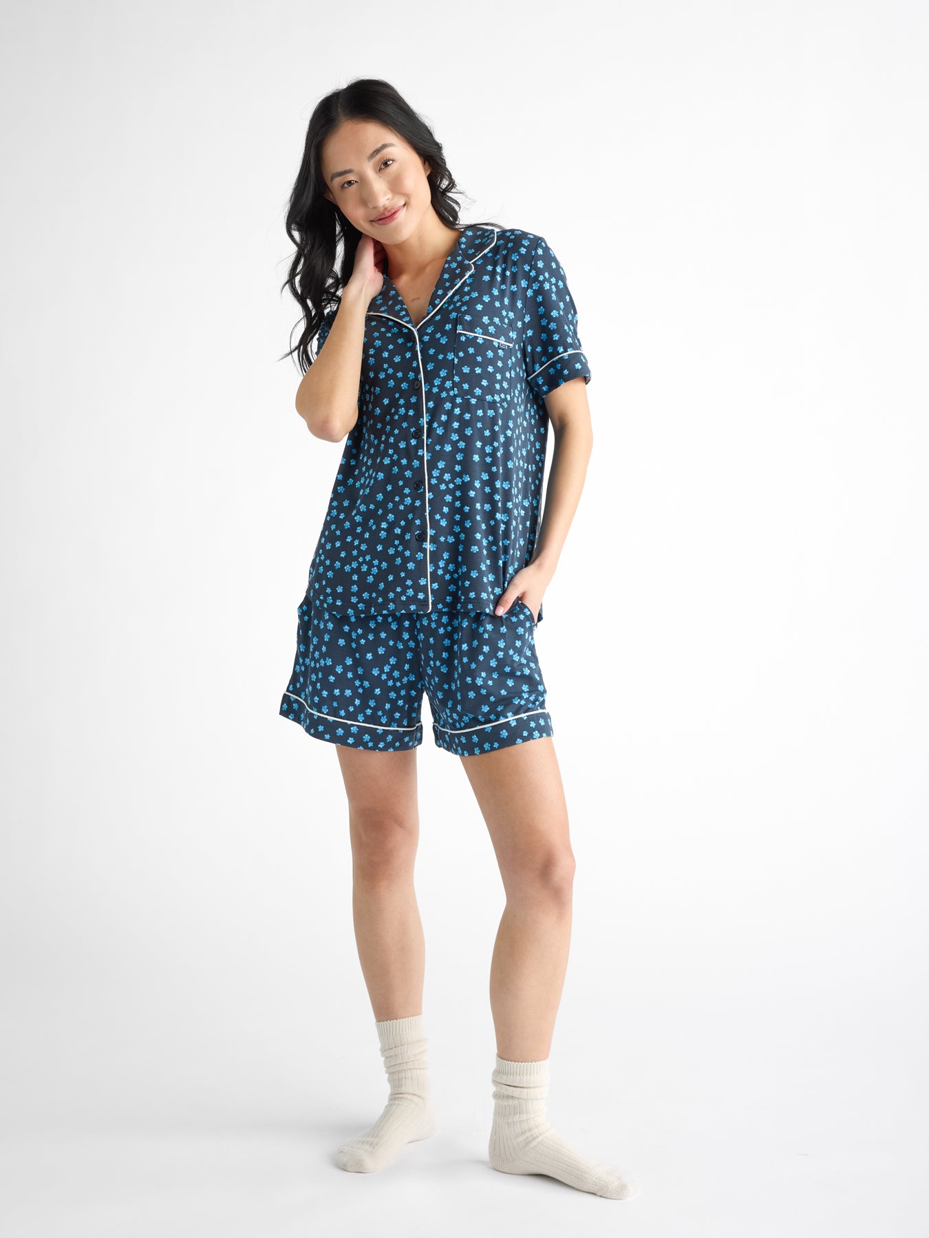 Women's Bamboo Stretch-Knit Pajama Short - Last Chance - Image 46
