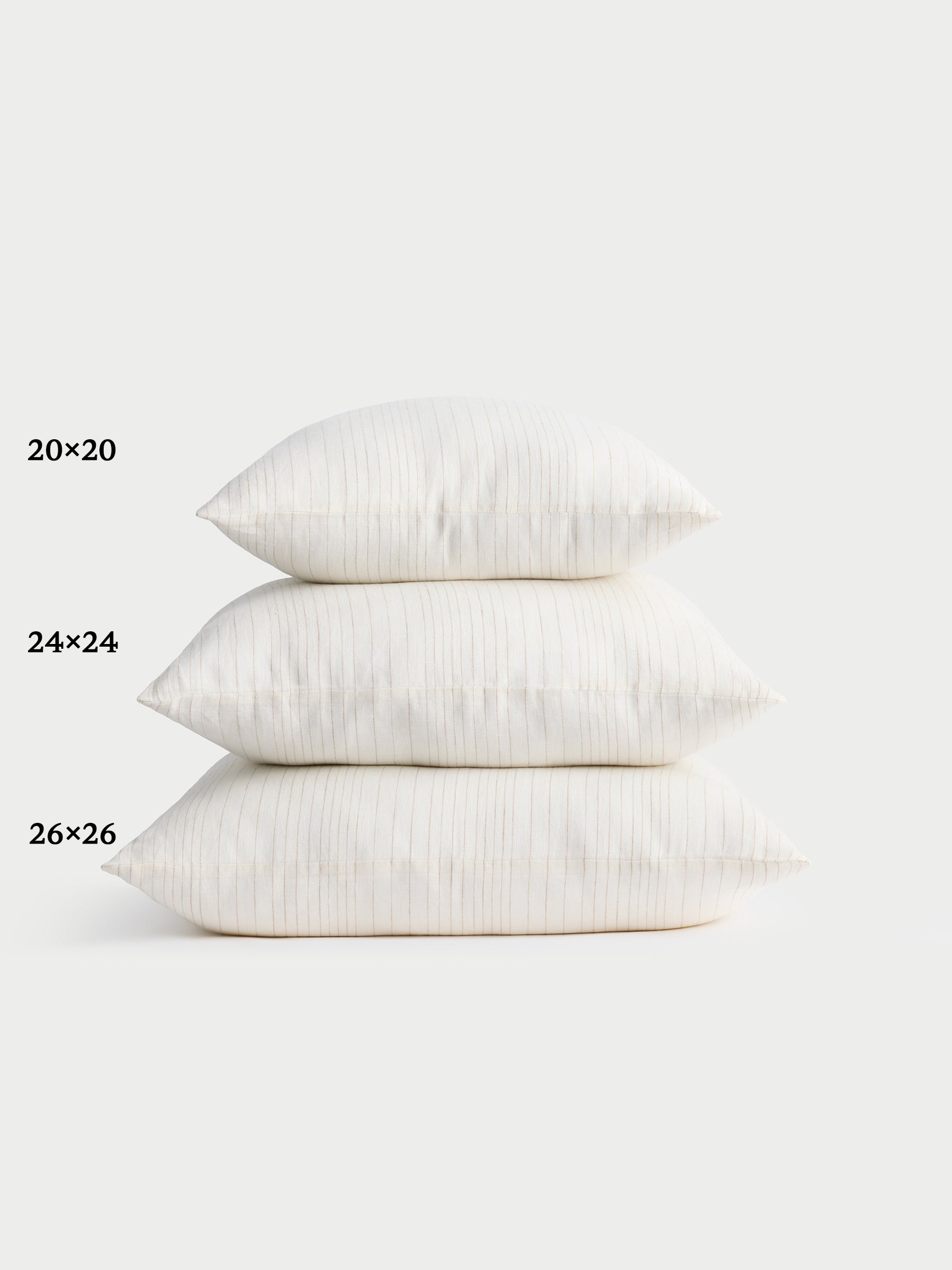 Striped Linen Throw Pillow - Image 56