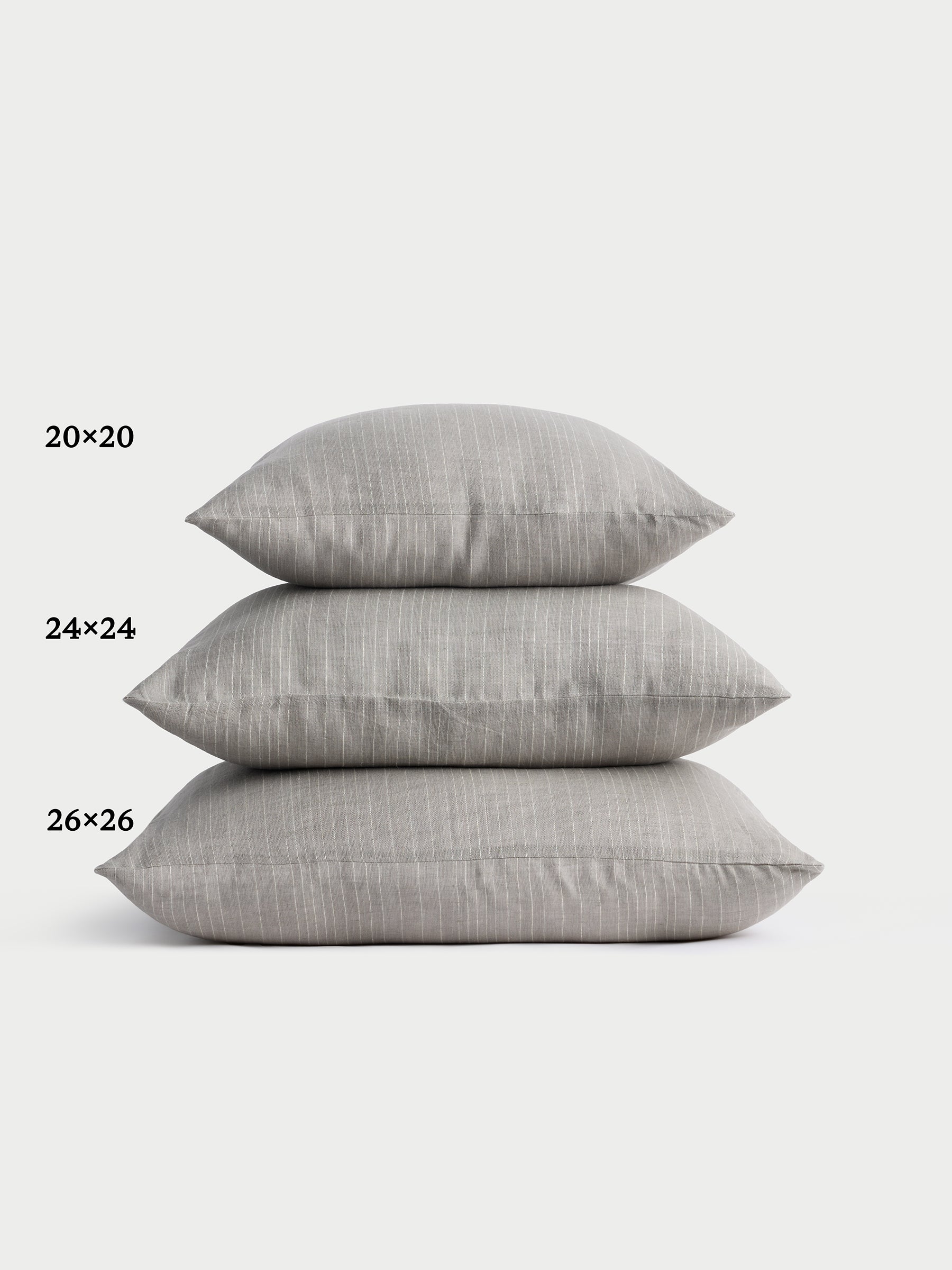 Striped Linen Throw Pillow - Image 41