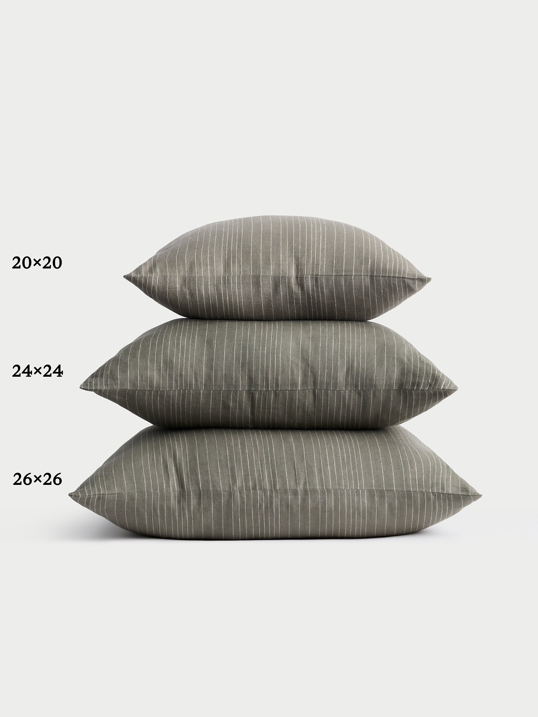Striped Linen Throw Pillow - Image 12