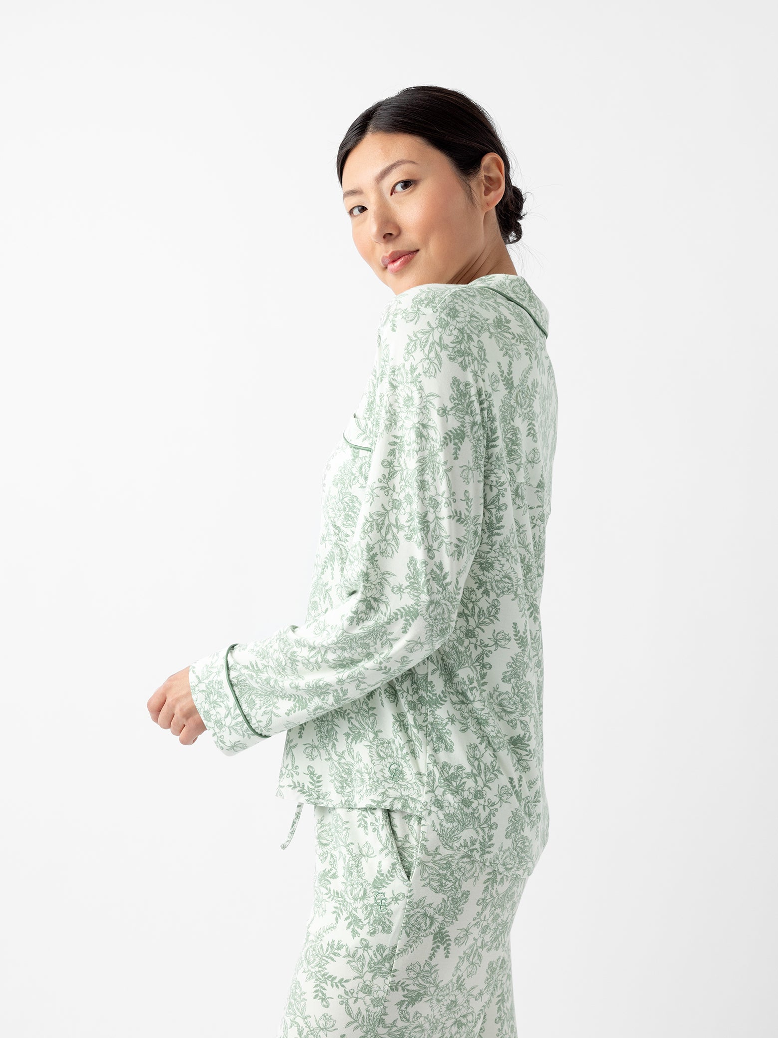 Women's Bamboo Stretch-Knit Long Sleeve Pajama Top - Last Chance - Image 39