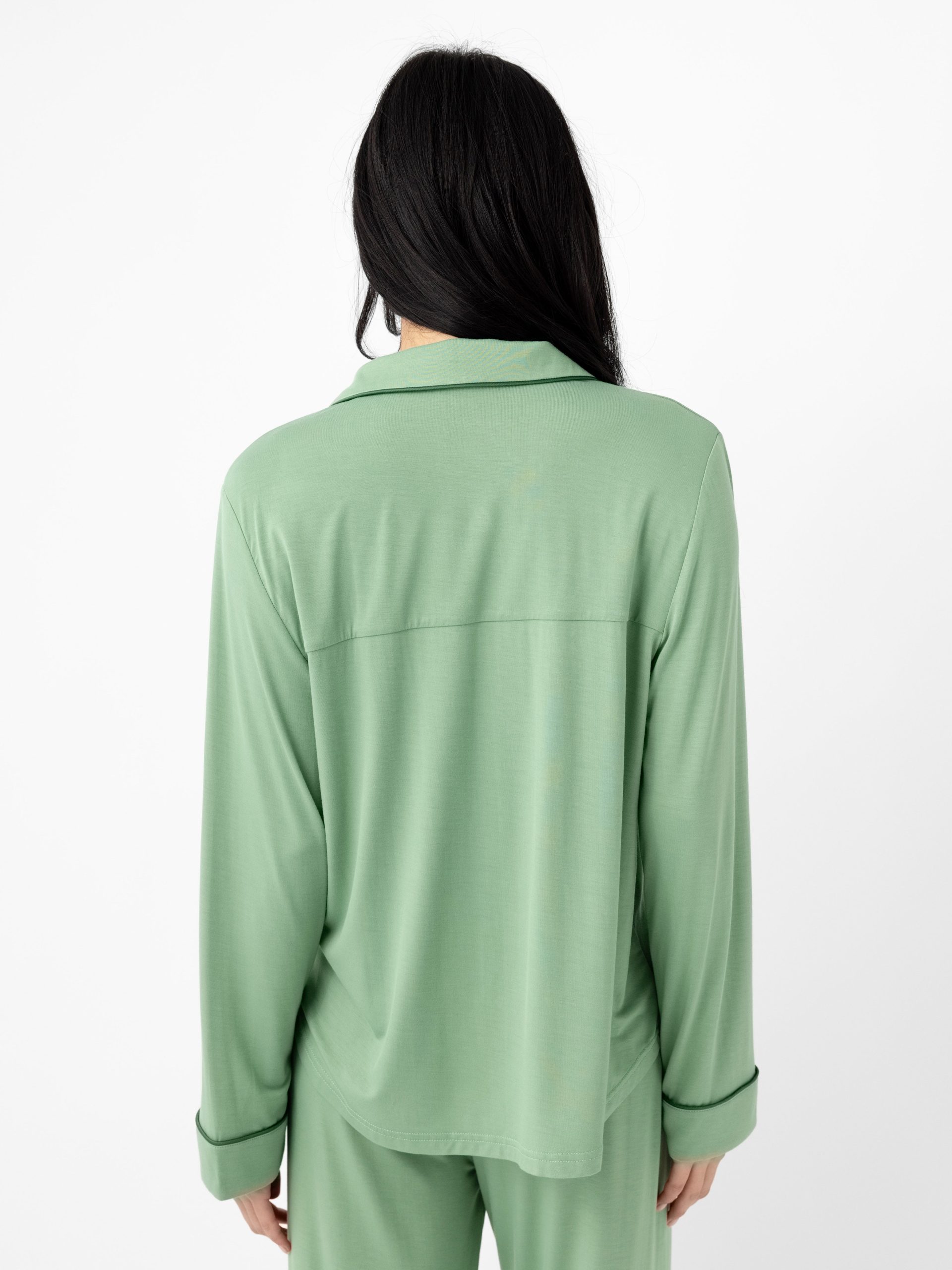 Women's Bamboo Stretch-Knit Long Sleeve Pajama Top - Last Chance - Image 8