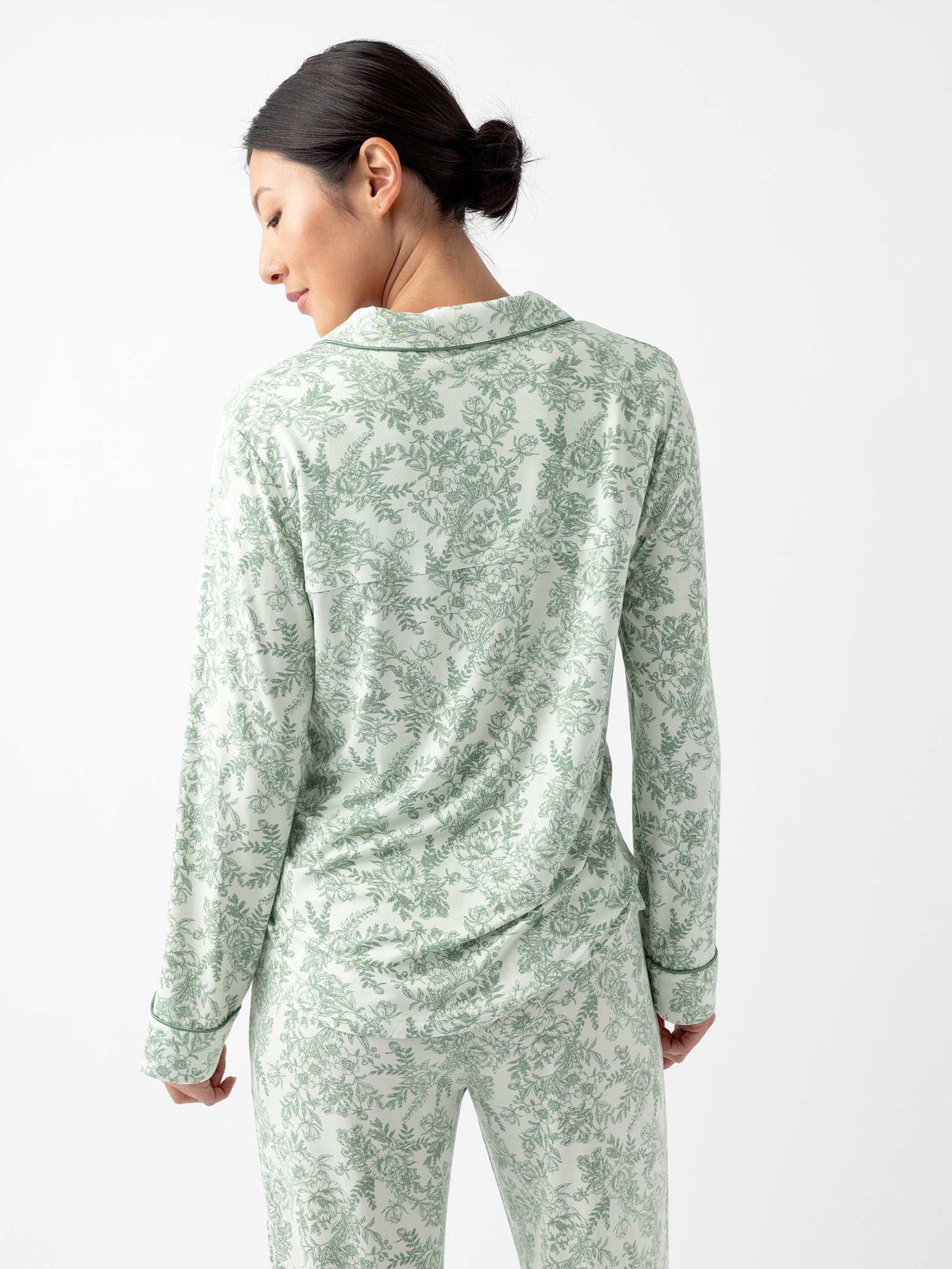 Women's Bamboo Stretch-Knit Long Sleeve Pajama Top - Last Chance - Image 38