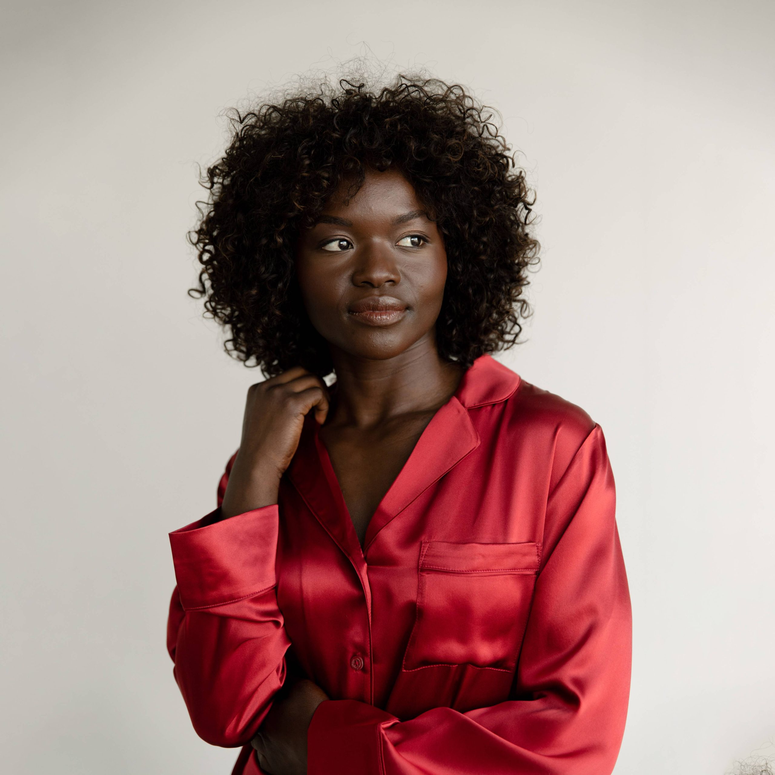 Serenity Silk Classic Long Sleeve Pajama Top - Last Chance - Image 3
