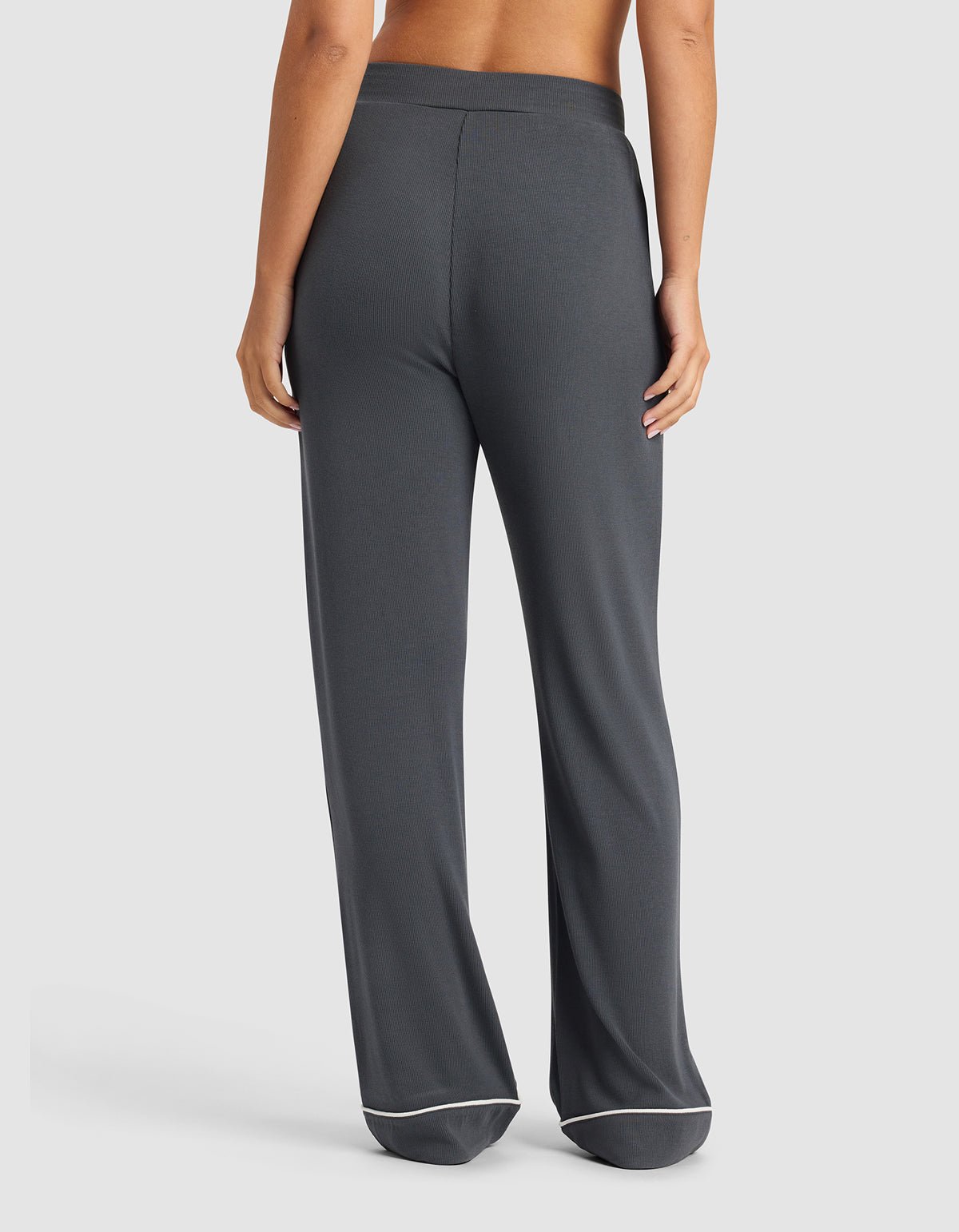 Women's Bamboo Rib-Knit Classic Long Sleeve Pajama Set - Image 11