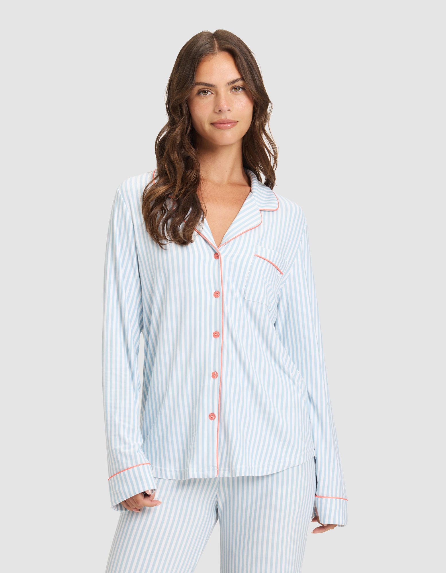 Women's Bamboo Stretch-Knit Long Sleeve Pajama Top - Last Chance - Image 9