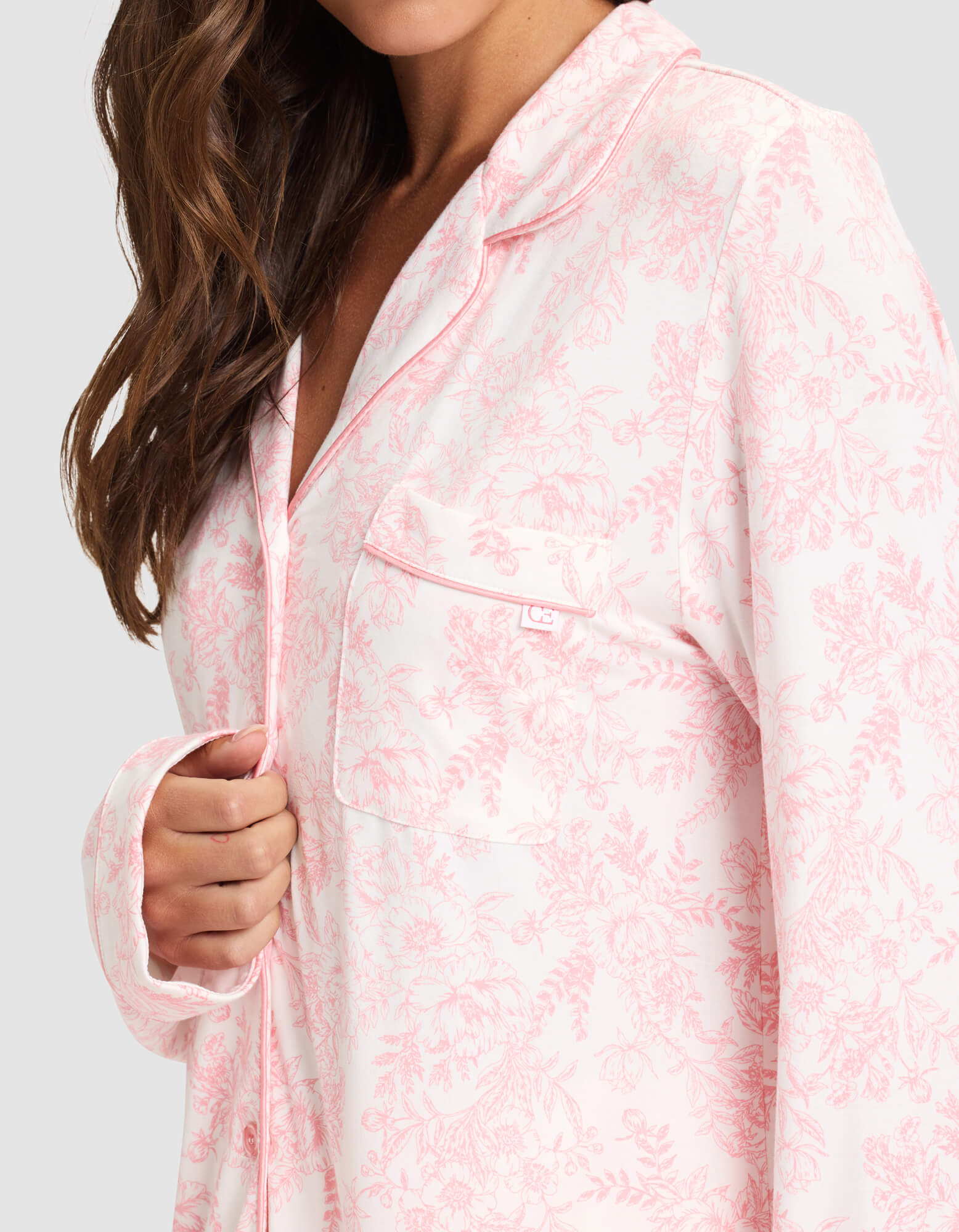Women's Bamboo Stretch-Knit Long Sleeve Pajama Top - Image 49