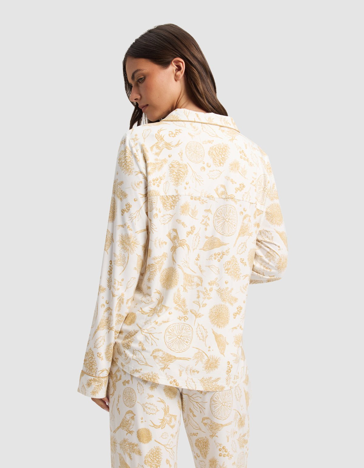 Women's Bamboo Stretch-Knit Long Sleeve Pajama Top - Last Chance - Image 4
