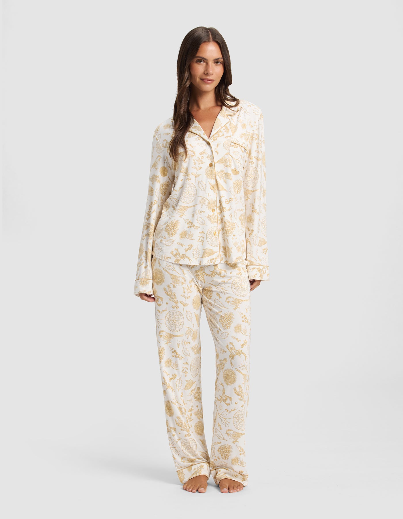 Women's Bamboo Stretch-Knit Long Sleeve Pajama Top - Last Chance - Image 5