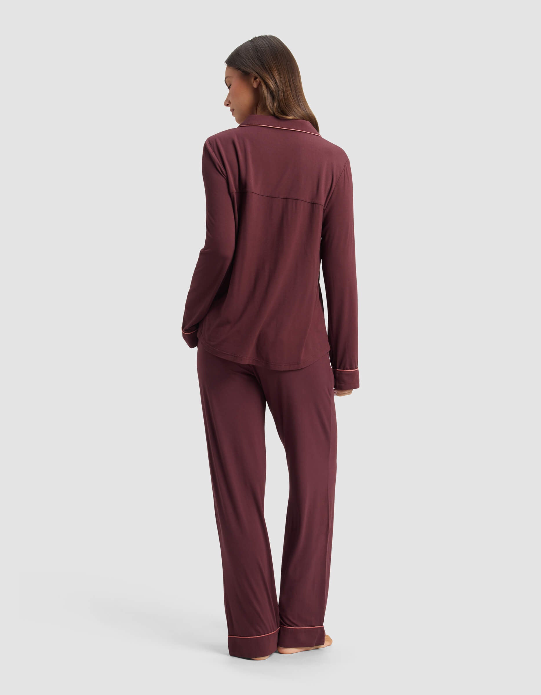 Women's Bamboo Stretch-Knit Long Sleeve Pajama Set - Image 81