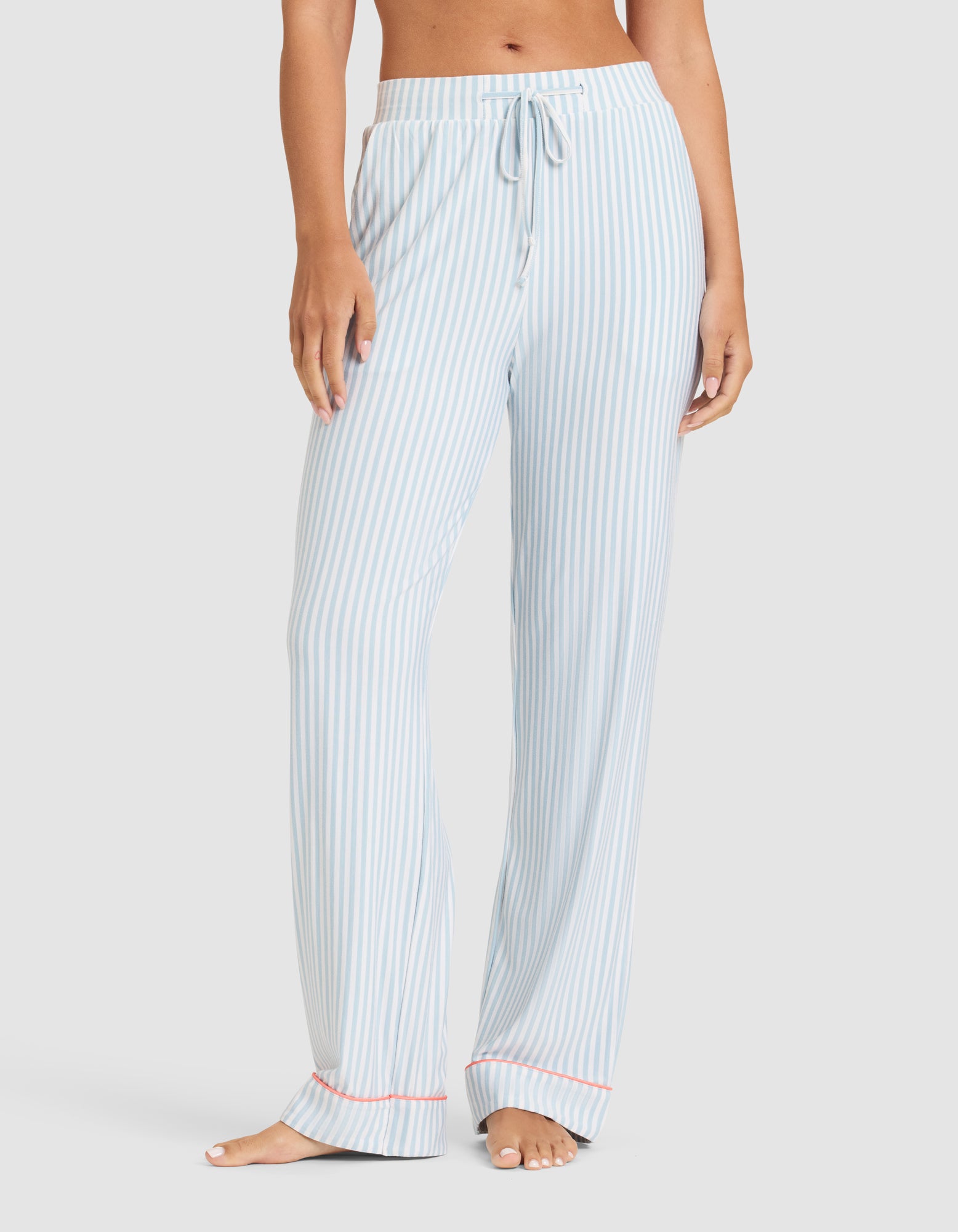 Women's Bamboo Stretch-Knit Short Sleeve & Pant Pajama Set - Last Chance - Image 104
