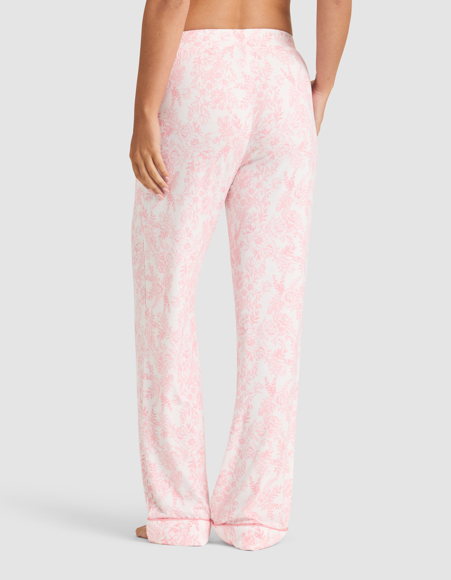 Women's Bamboo Stretch-Knit Short Sleeve & Pant Pajama Set - Image 73