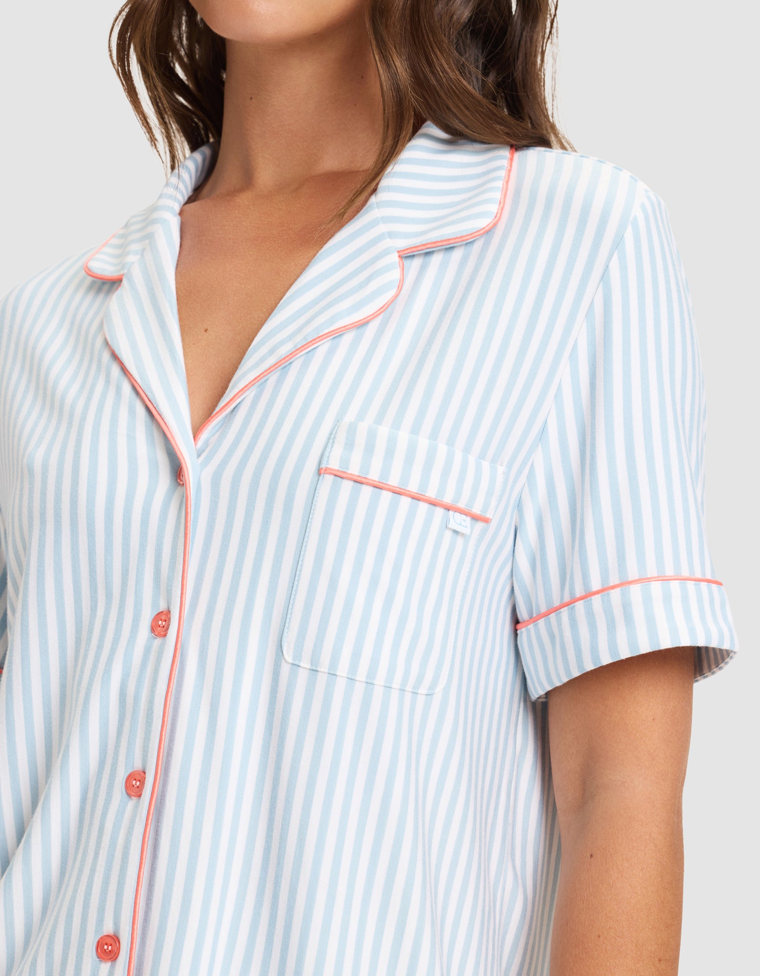 Women's Bamboo Stretch-Knit Short Sleeve & Pant Pajama Set - Last Chance - Image 105