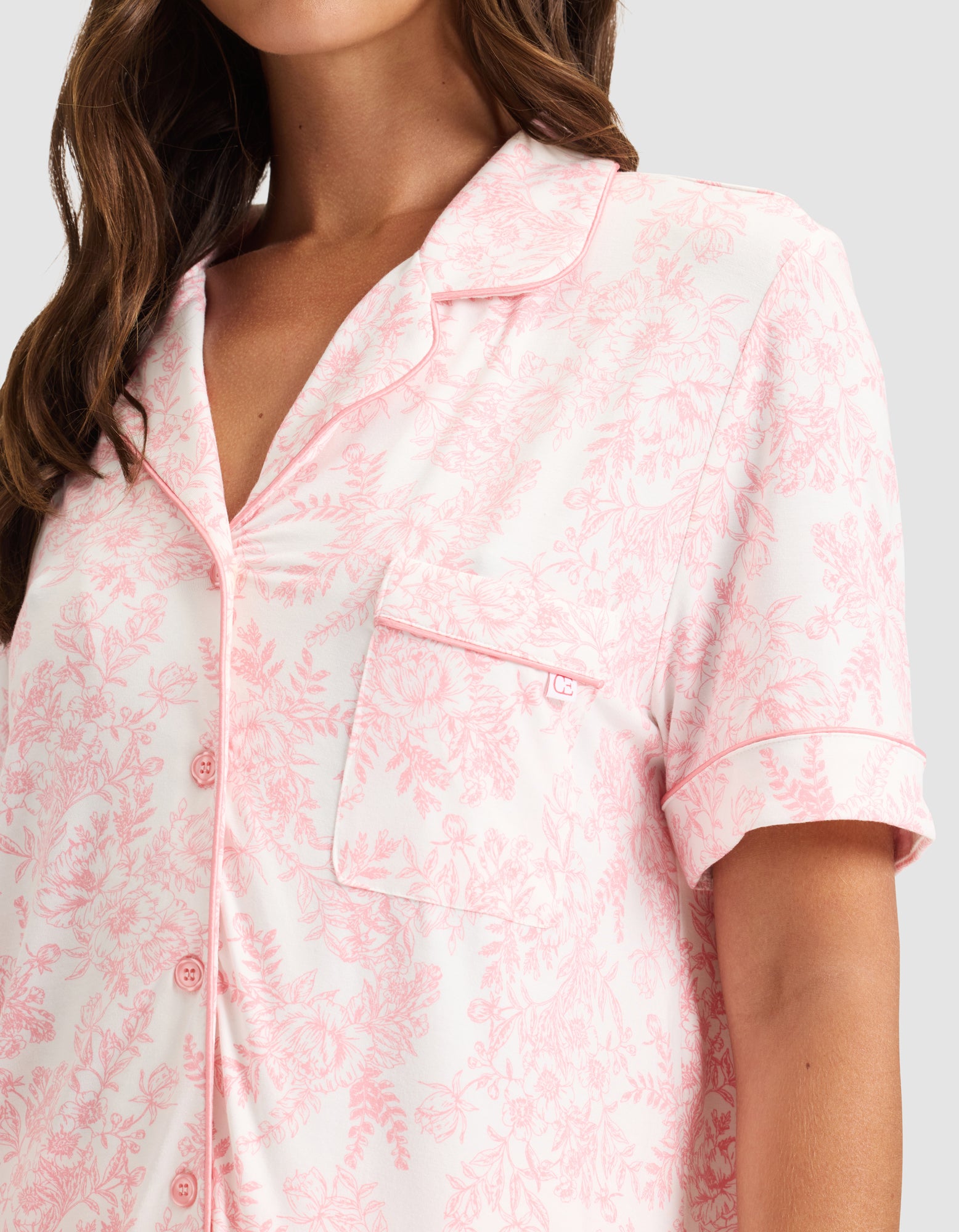 Women's Bamboo Stretch-Knit Short Sleeve Pajama Set - Image 68