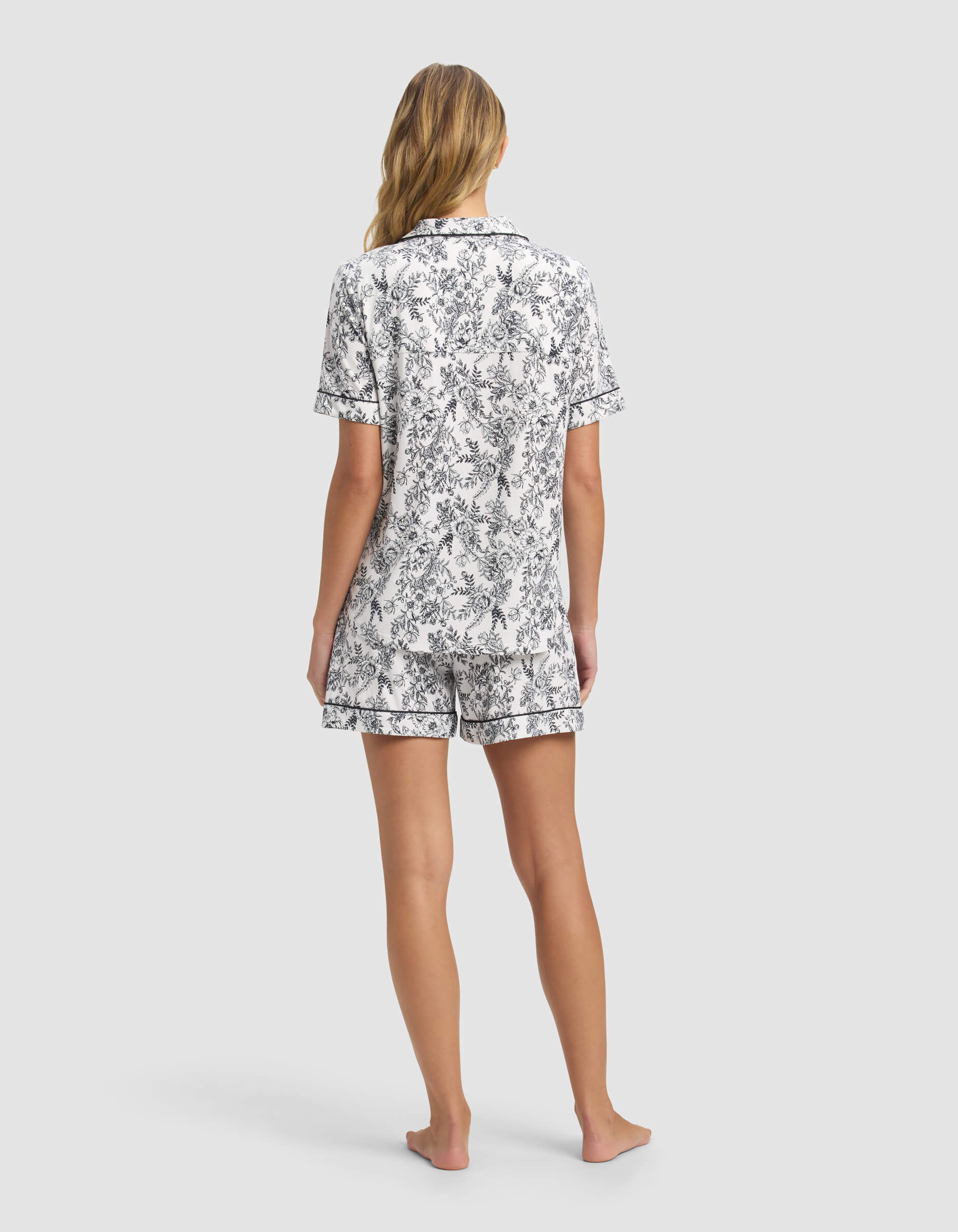 Women's Bamboo Stretch-Knit Short Sleeve Pajama Set - Image 72