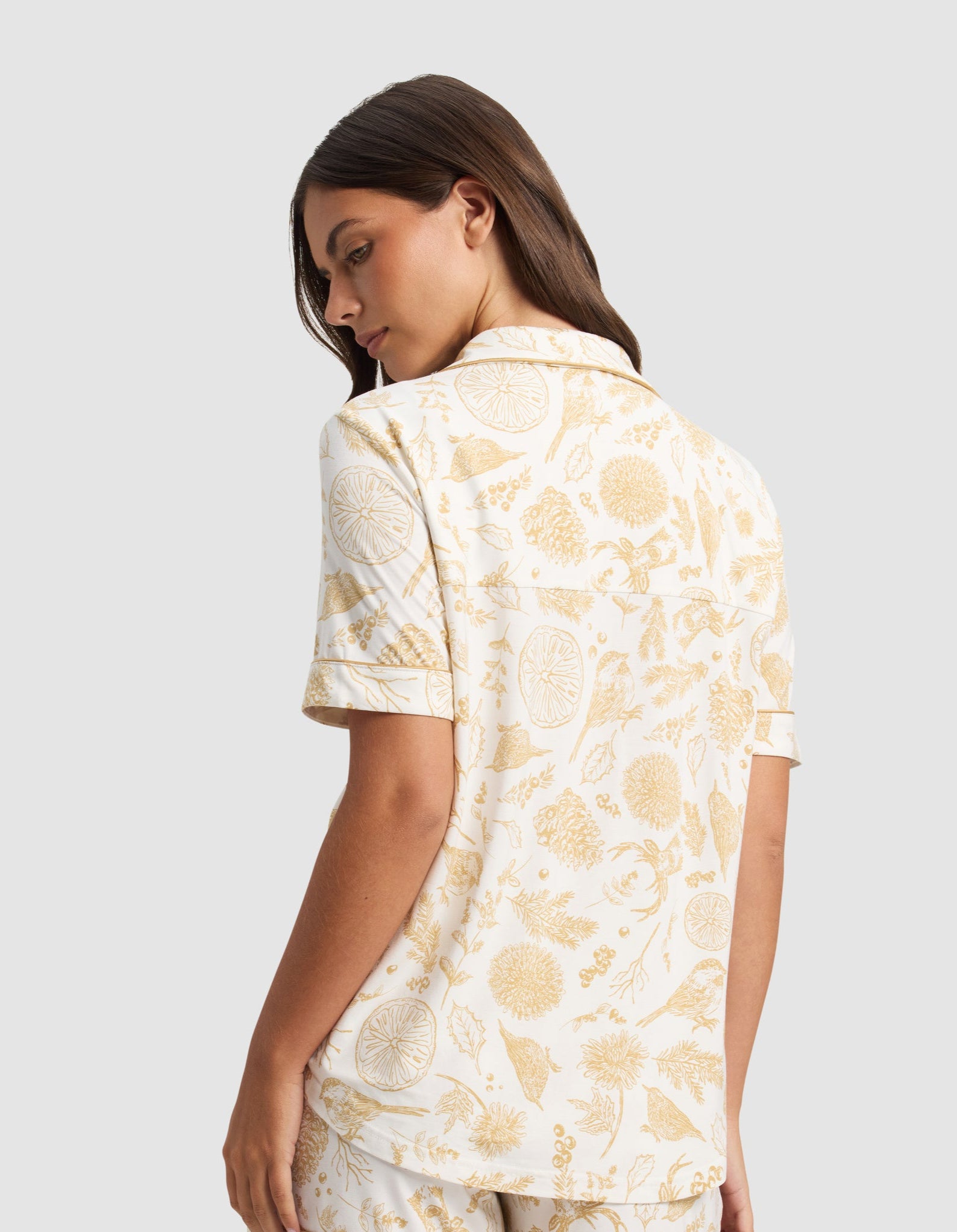 Women's Bamboo Stretch-Knit Short Sleeve & Pant Pajama Set - Last Chance - Image 65