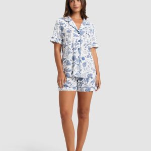 Women's Bamboo Stretch-Knit Short Sleeve Pajama Set - Last Chance