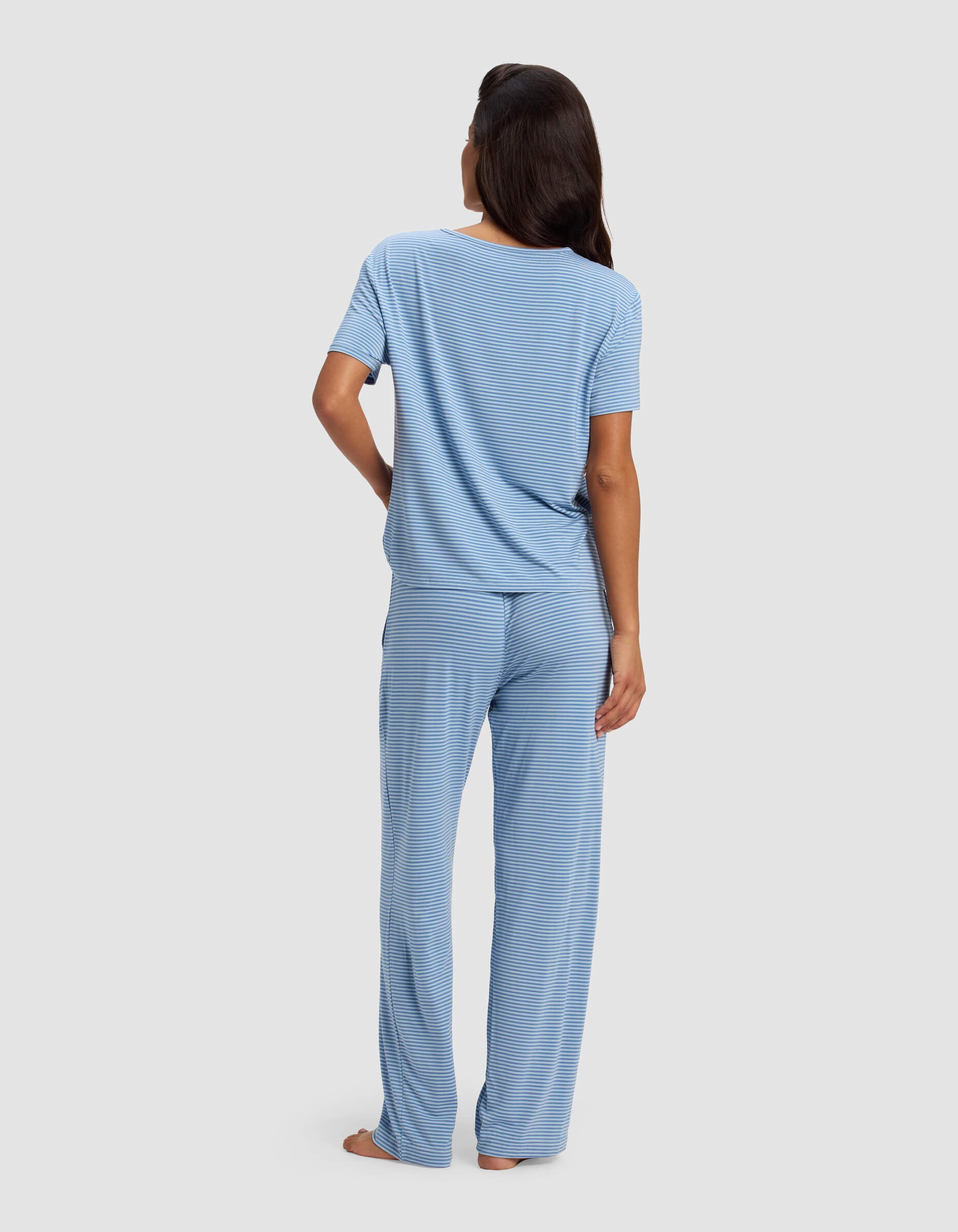 Women's Bamboo Stretch-Knit Lounge Tee & Pants Set - Image 39