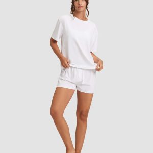 Women's First Layer Pajama Short Sleeve Tee & Boxer Short Set