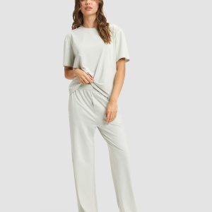 Women's First Layer Pajama Short Sleeve Tee & Pant Set