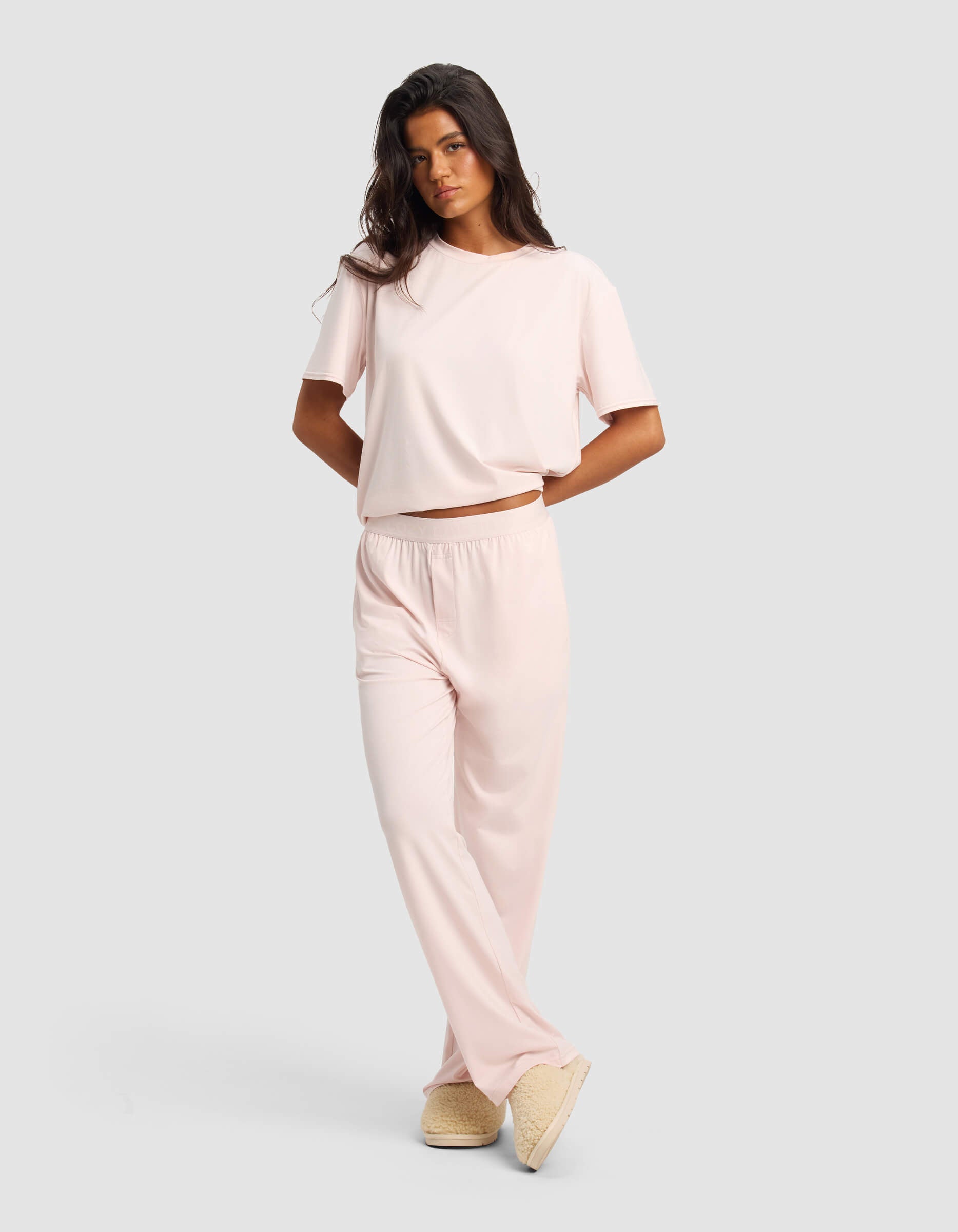 Women's First Layer Pajama Short Sleeve Tee & Pant Set - Image 5