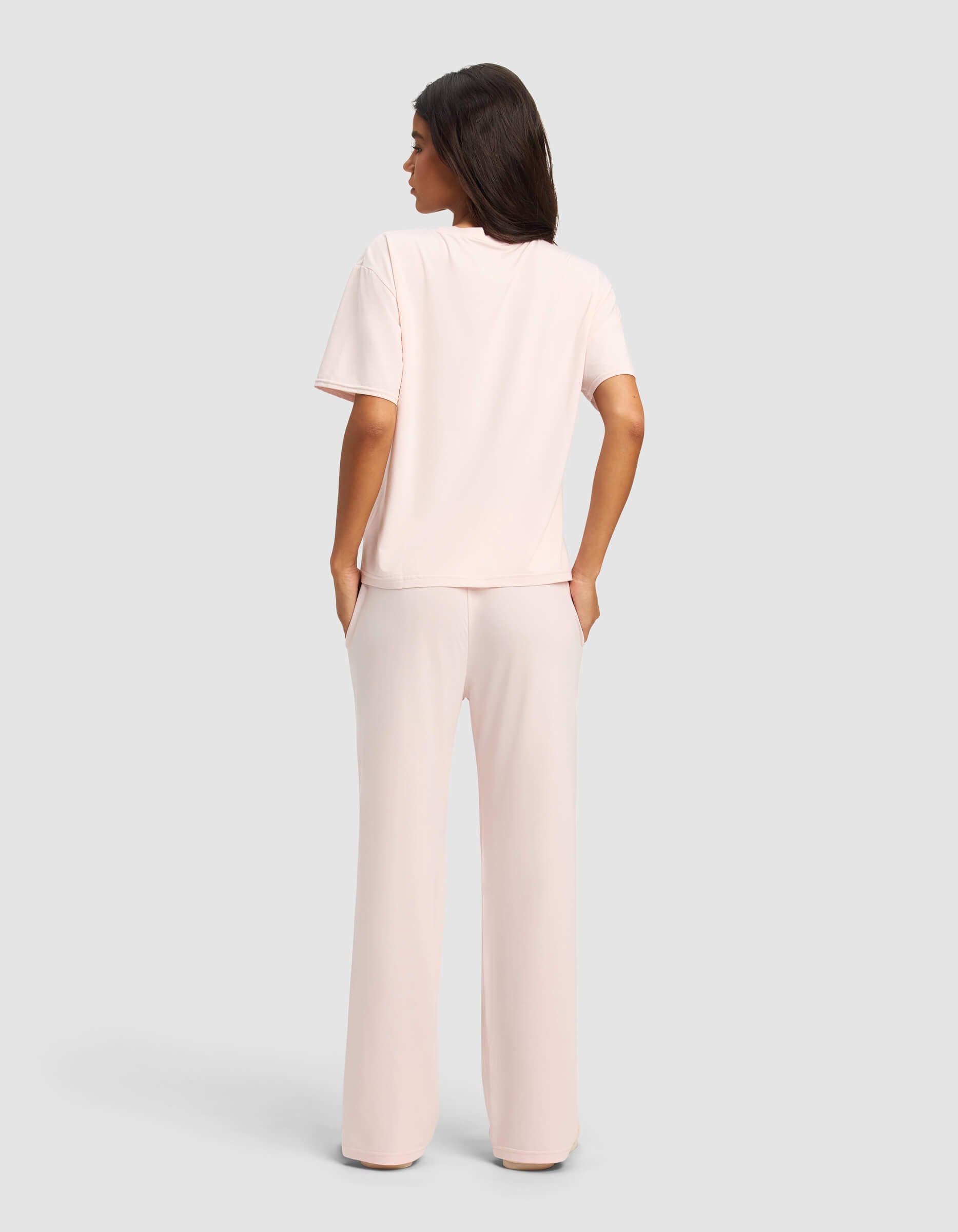 Women's First Layer Pajama Short Sleeve Tee & Pant Set - Image 11