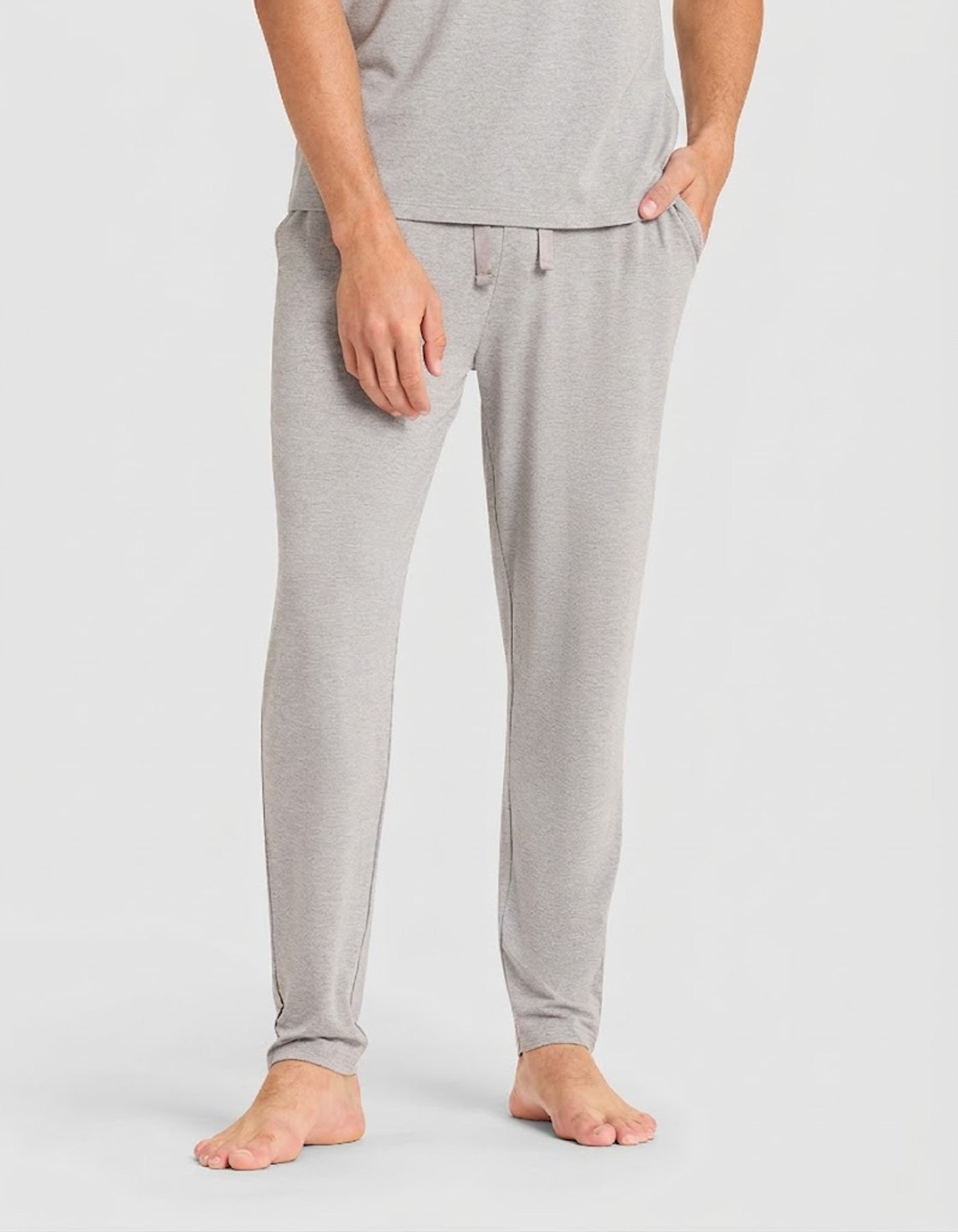 Men's Bamboo Stretch-Knit Short Sleeve Tee & Pant Pajama Set - Image 14