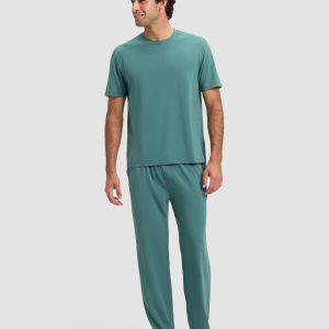 Men's First Layer Pajama Short Sleeve Tee & Pant Set