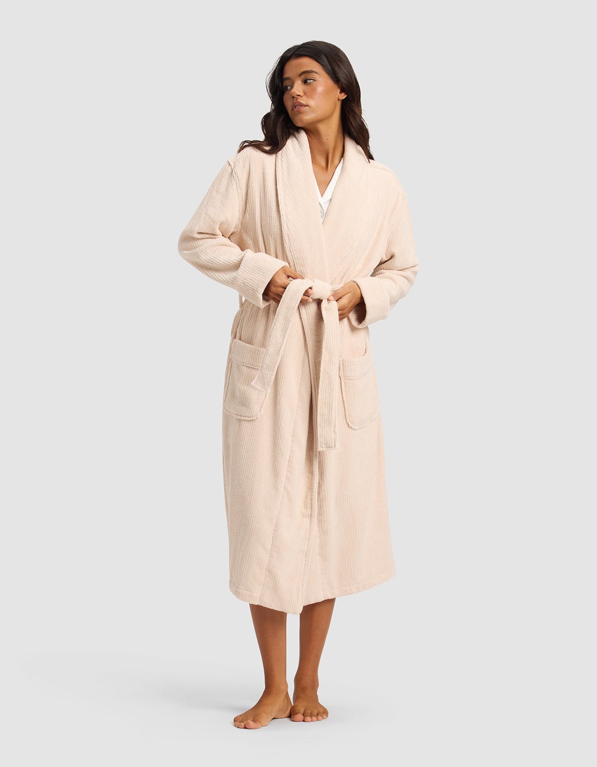 Ribbed Terry Bath Robe - Image 5