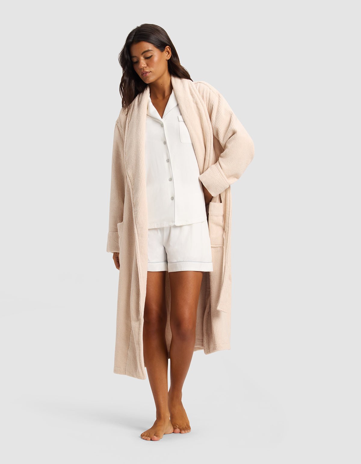 Ribbed Terry Bath Robe - Image 6