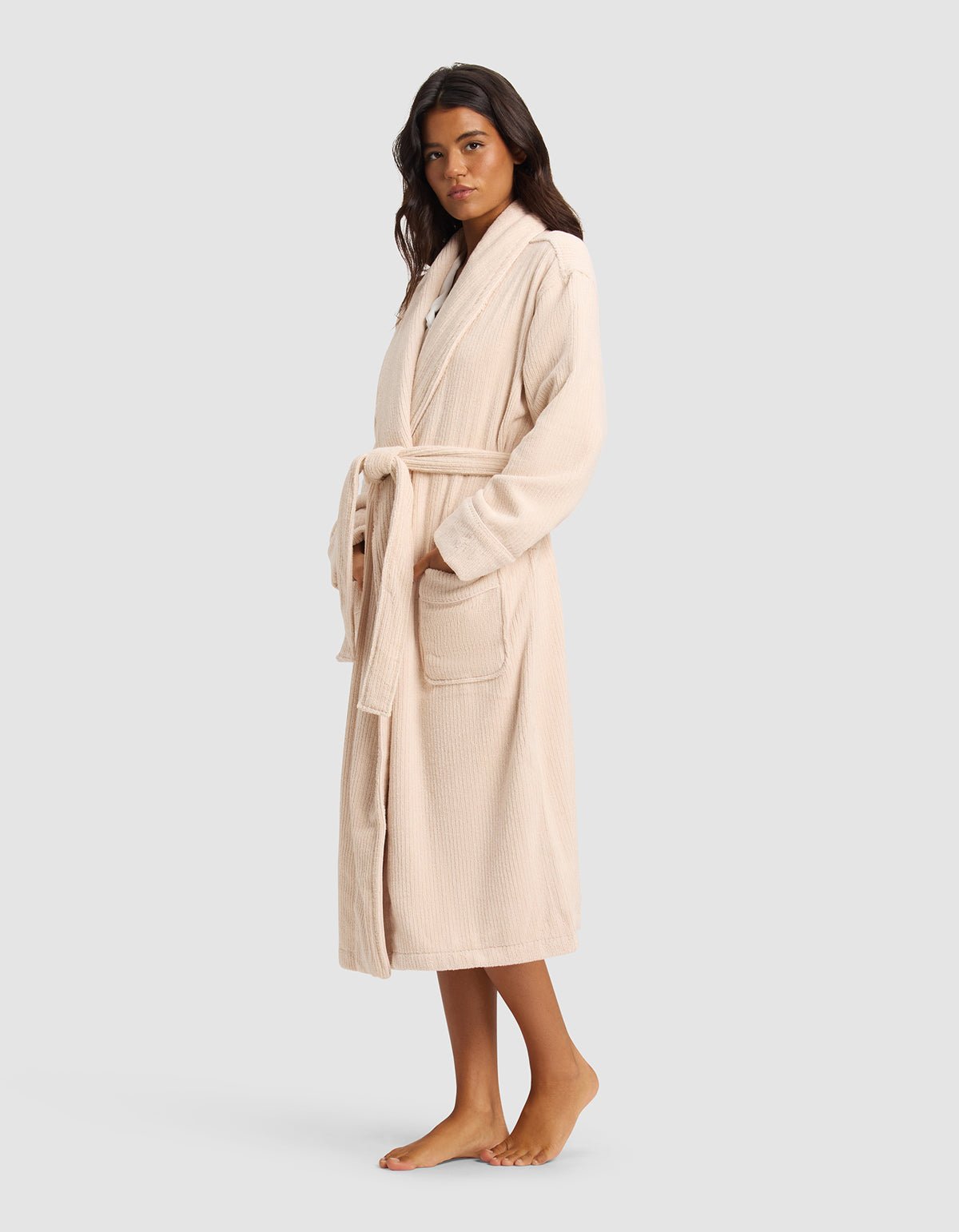 Ribbed Terry Bath Robe - Image 7
