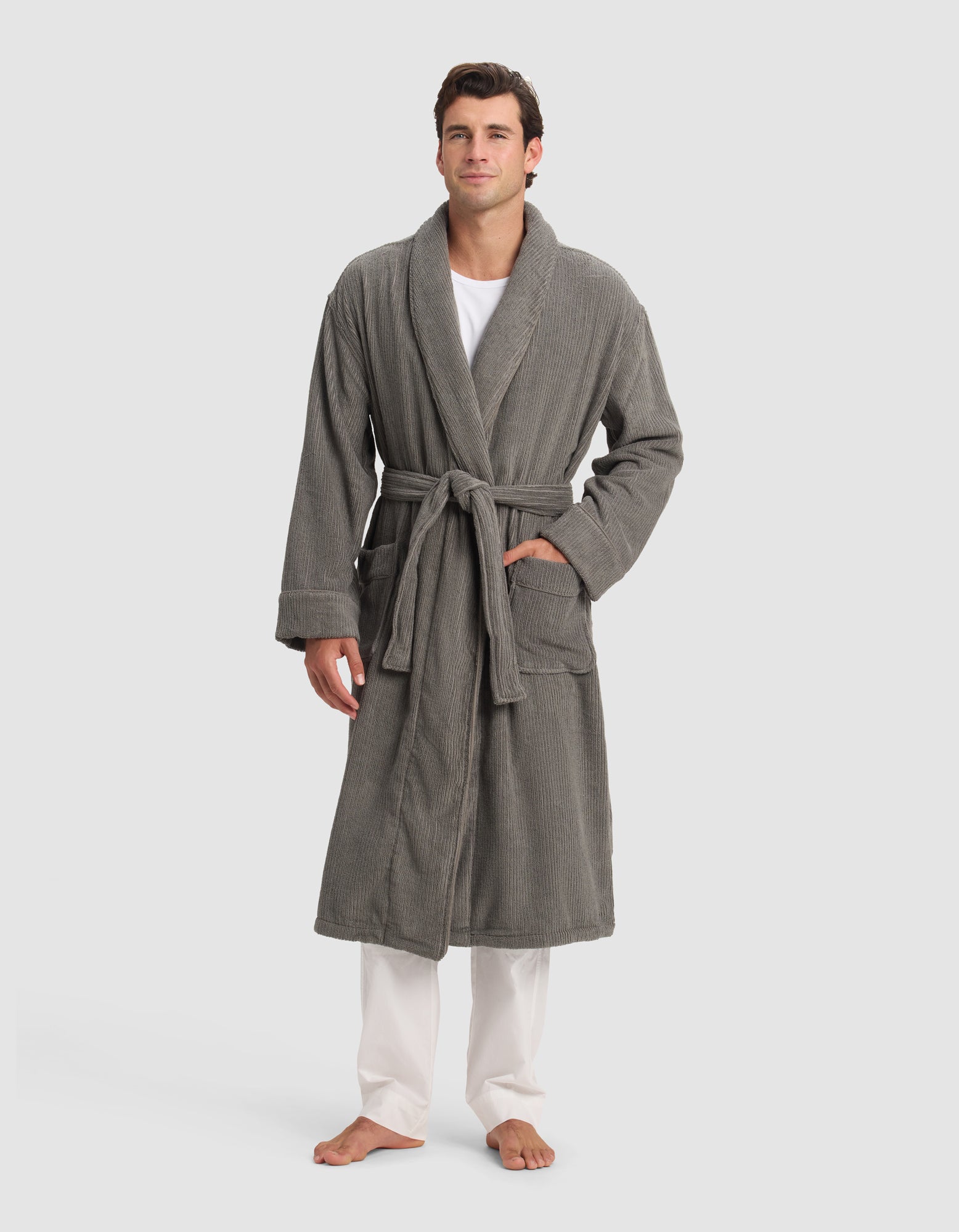 Ribbed Terry Bath Robe - Image 23