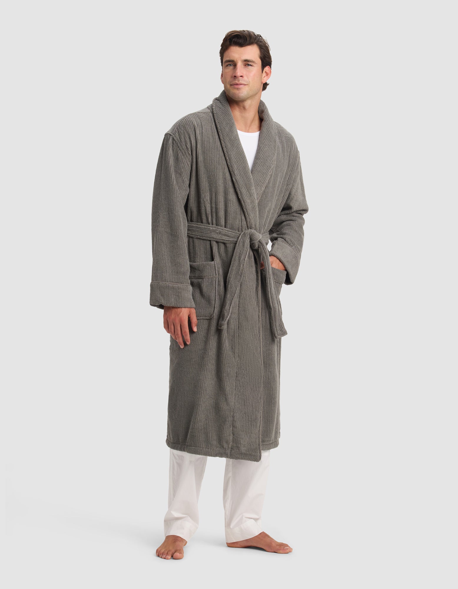 Ribbed Terry Bath Robe - Image 25