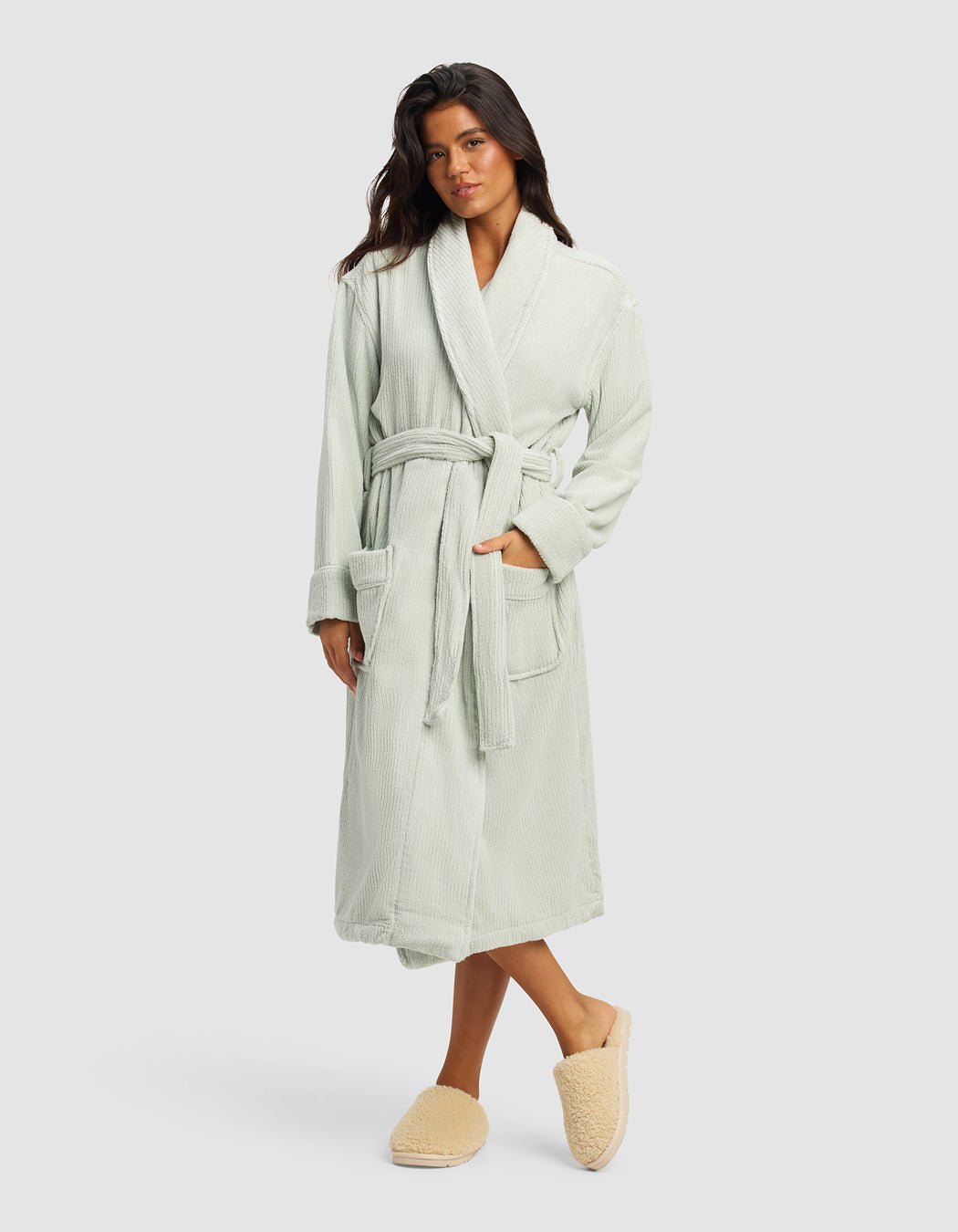 Ribbed Terry Bath Robe - Image 10