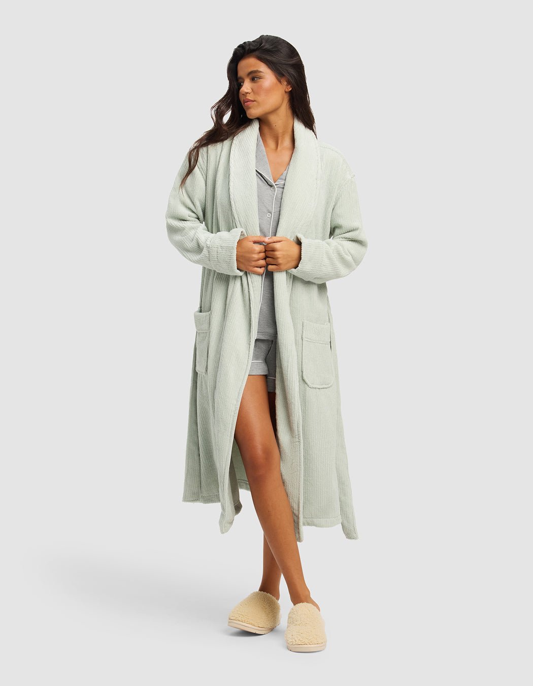 Ribbed Terry Bath Robe - Image 11