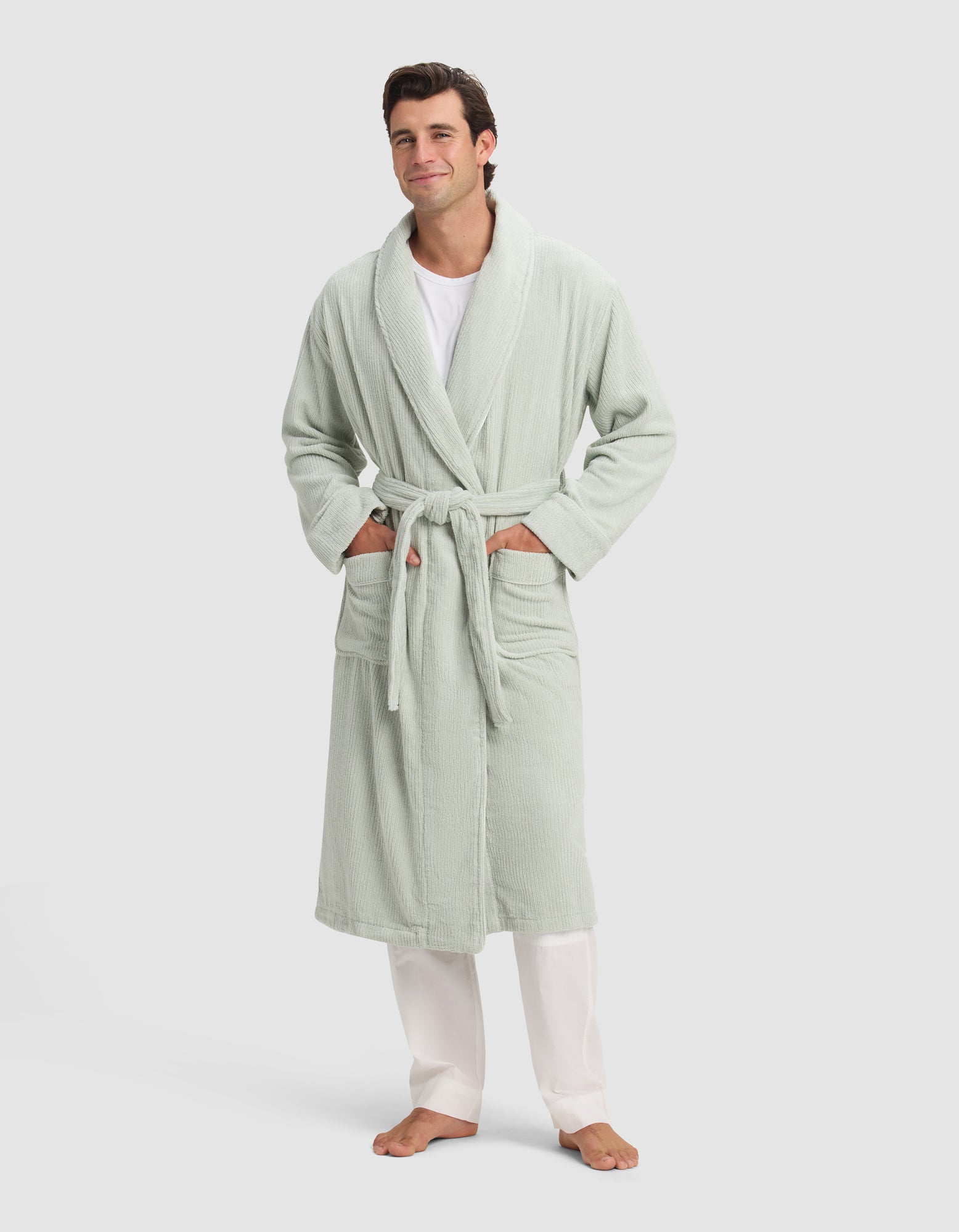 Ribbed Terry Bath Robe - Image 15