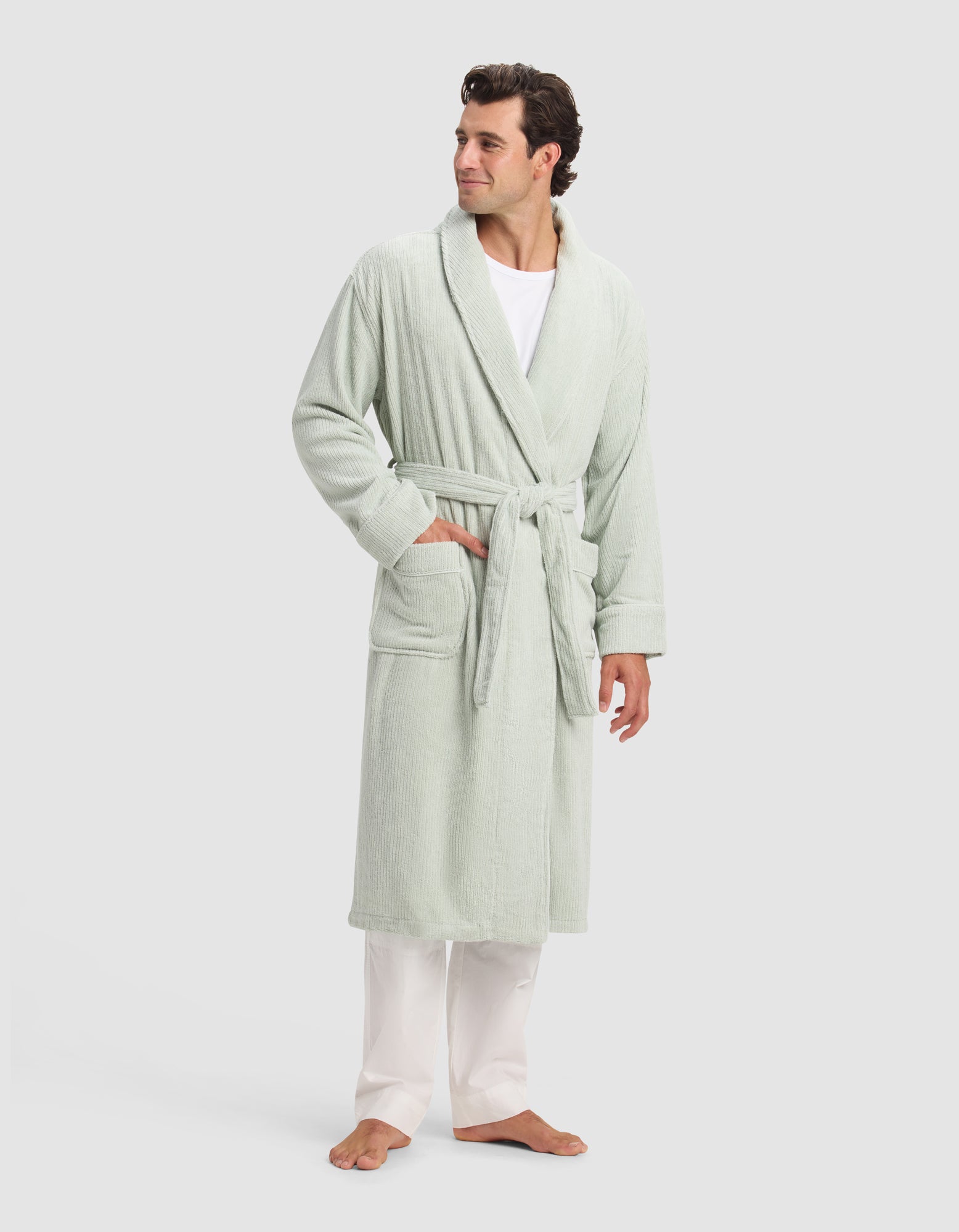 Ribbed Terry Bath Robe - Image 17