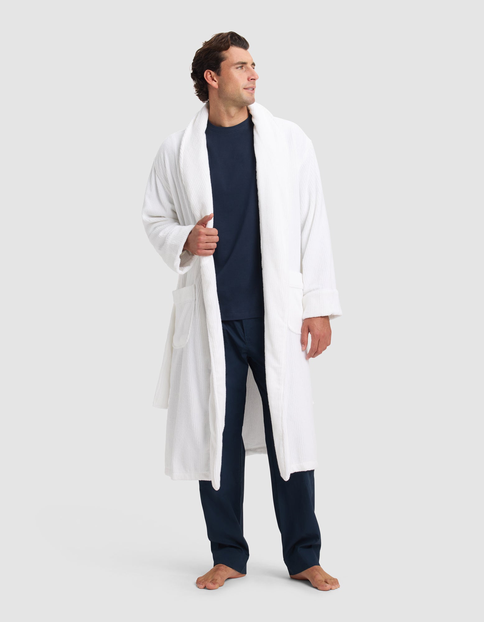 Ribbed Terry Bath Robe - Image 32