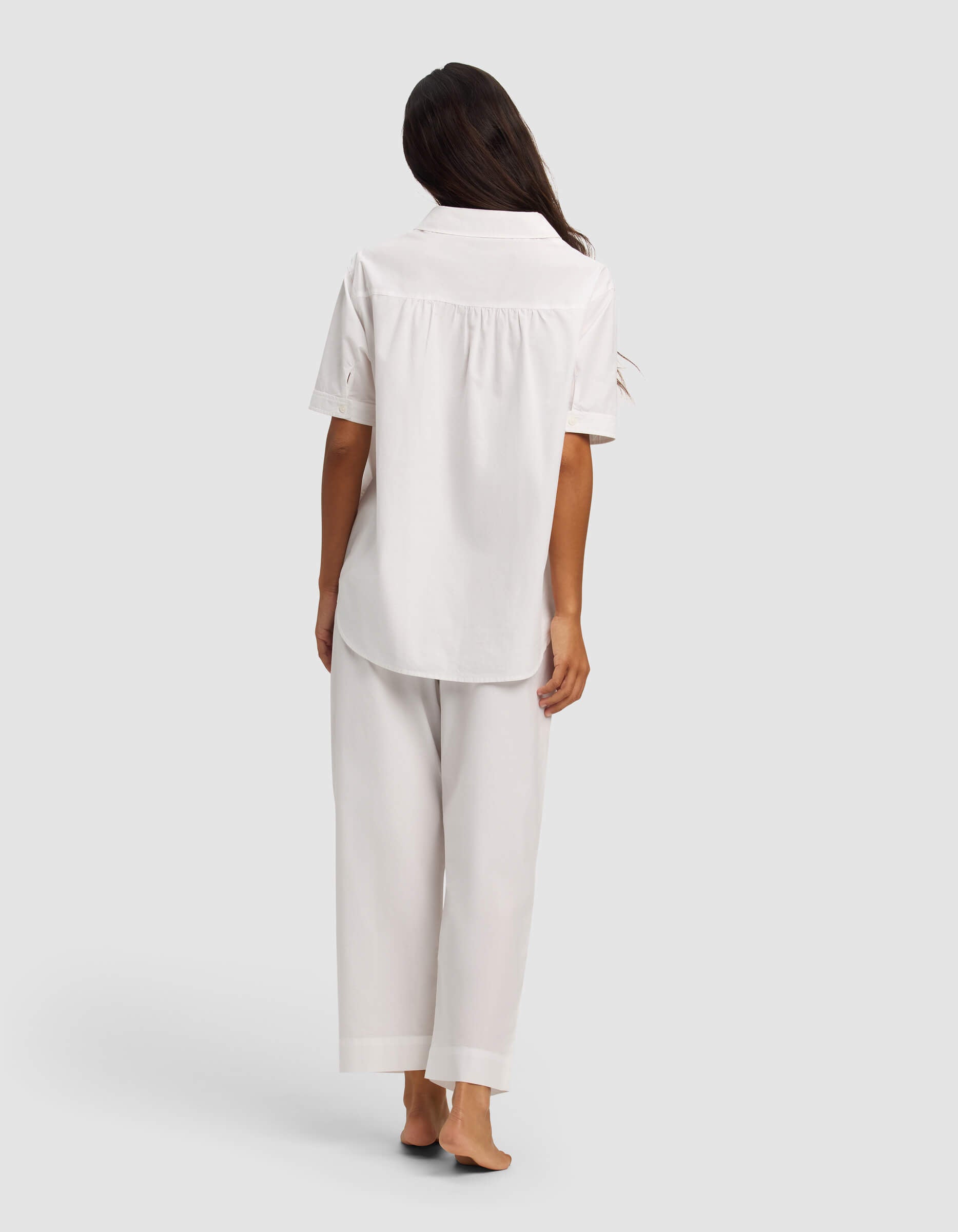 Women's Sutton Short Sleeve & Cropped Pajama Pant Set - Image 5