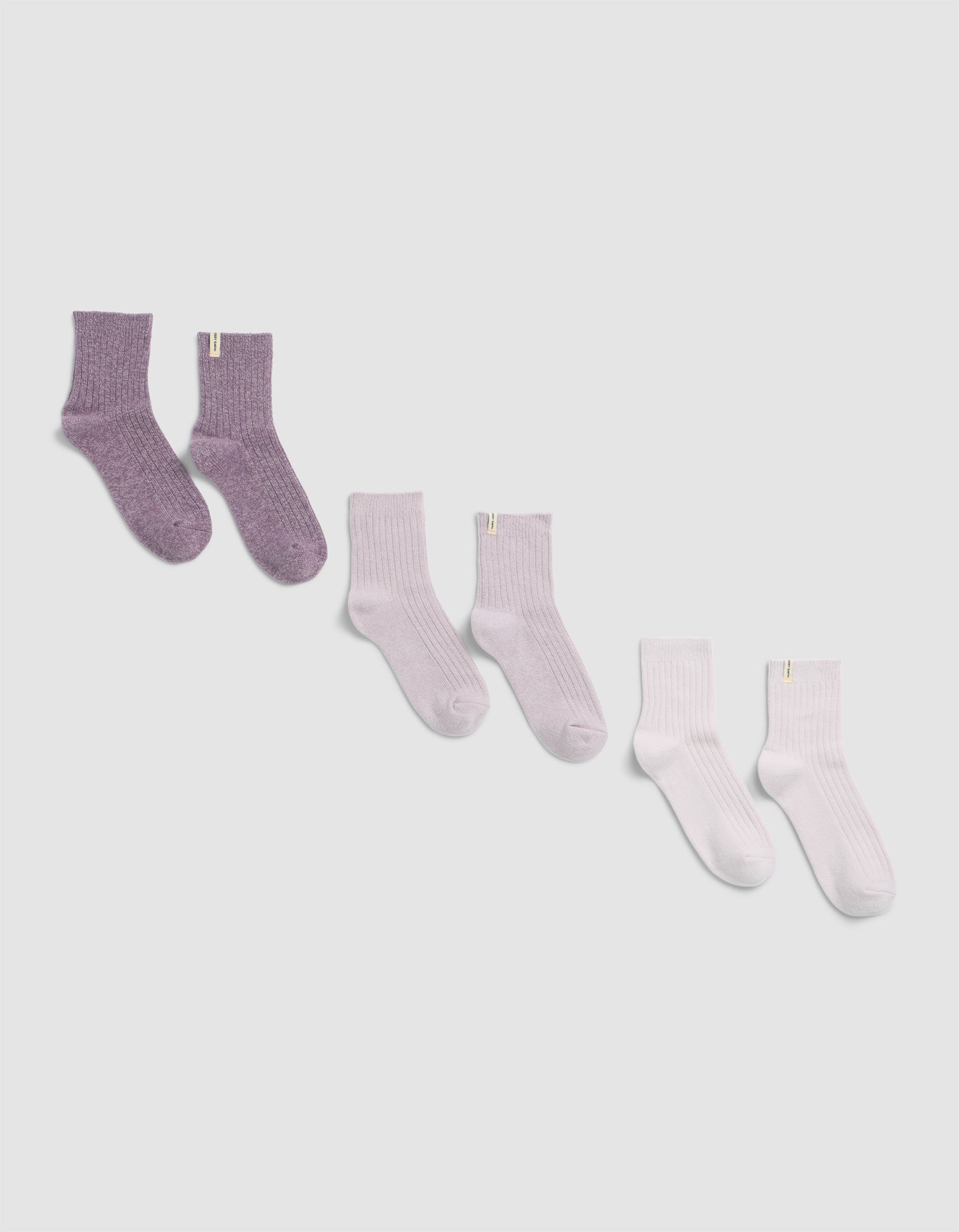 Women's Plush Lounge Quarter Sock 3-Pack - Image 17