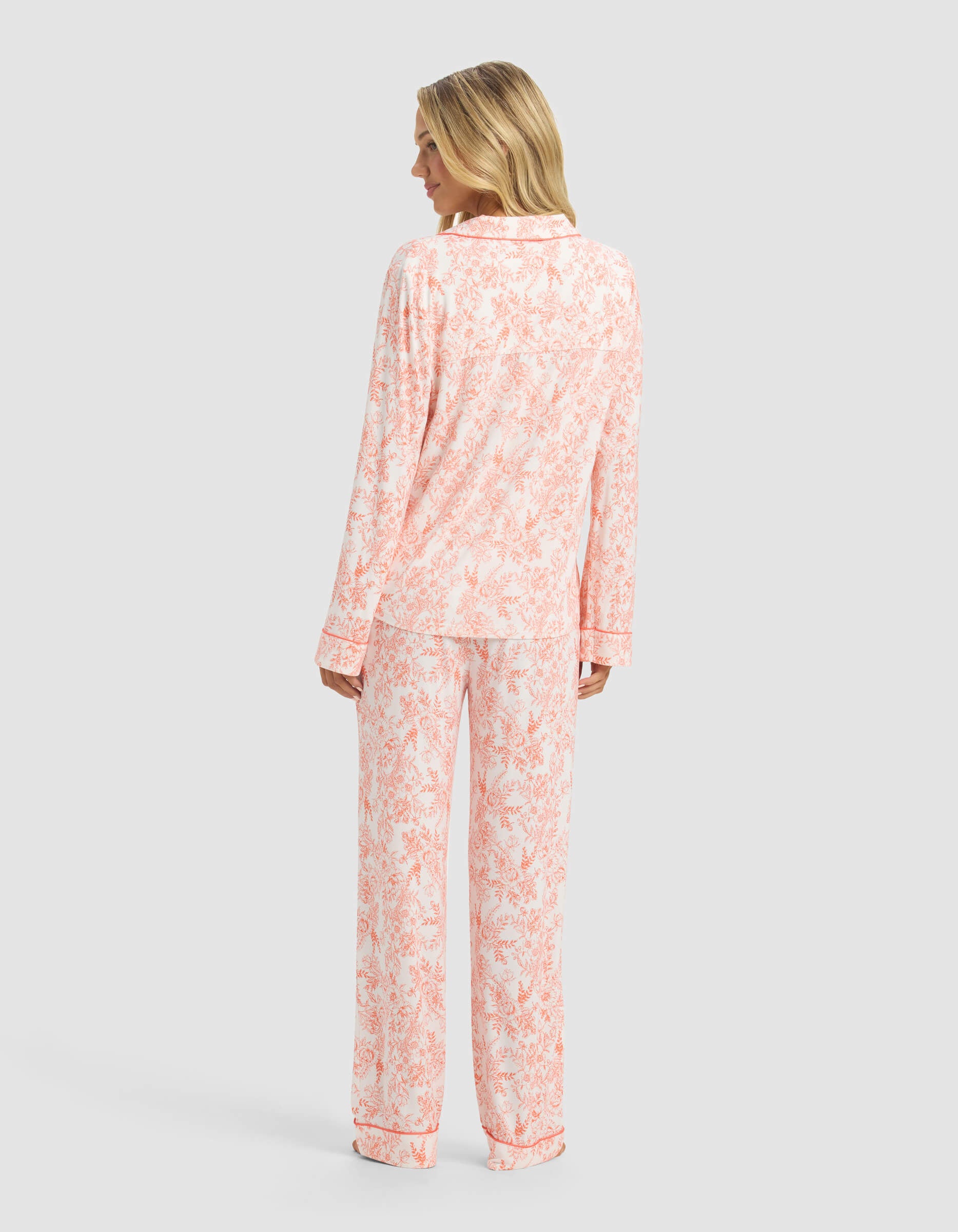Women's Bamboo Stretch-Knit Long Sleeve Pajama Set - Image 40