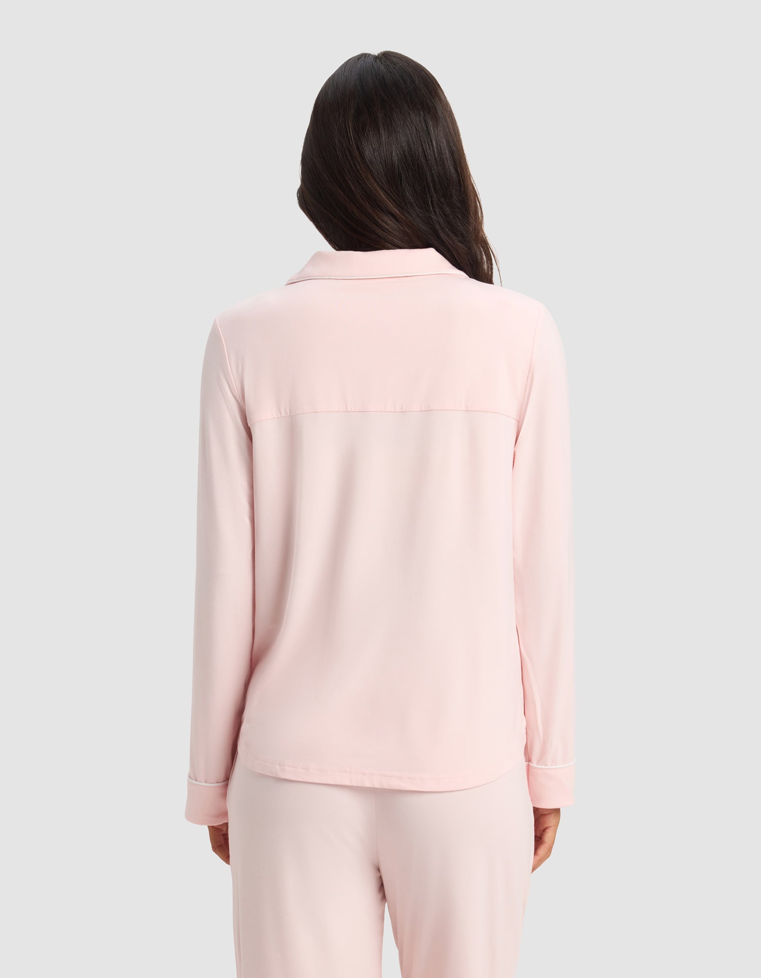 Women's Bamboo Stretch-Knit Long Sleeve Pajama Top - Image 2