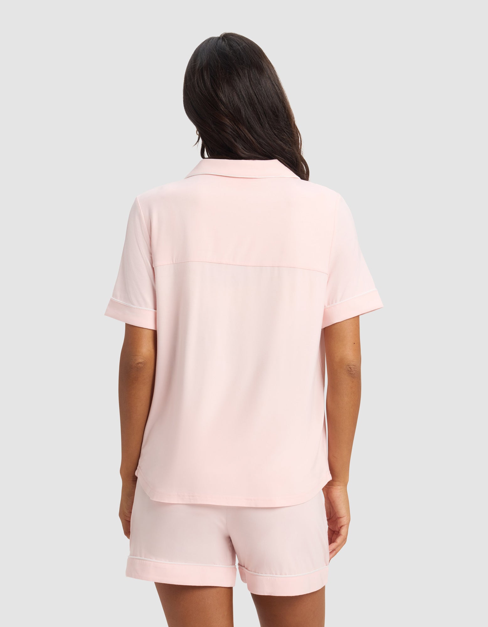 Women's Bamboo Stretch-Knit Short Sleeve Pajama Top - Image 53