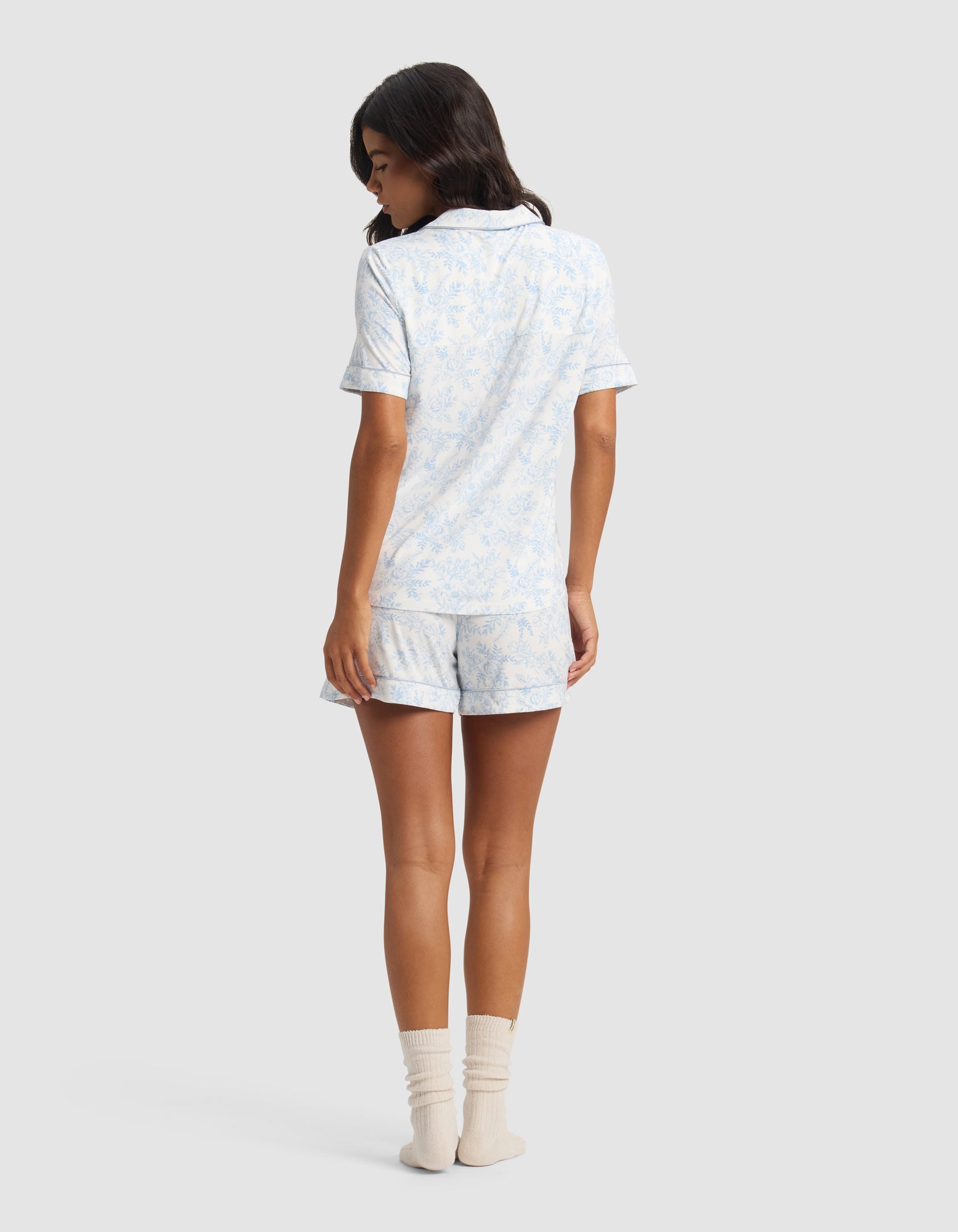 Women's Bamboo Stretch-Knit Short Sleeve Pajama Set - Image 60