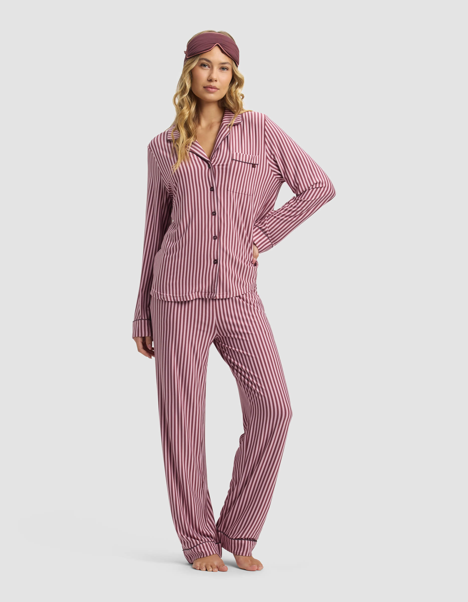 Women's Bamboo Stretch-Knit Long Sleeve Pajama Top - Last Chance - Image 60
